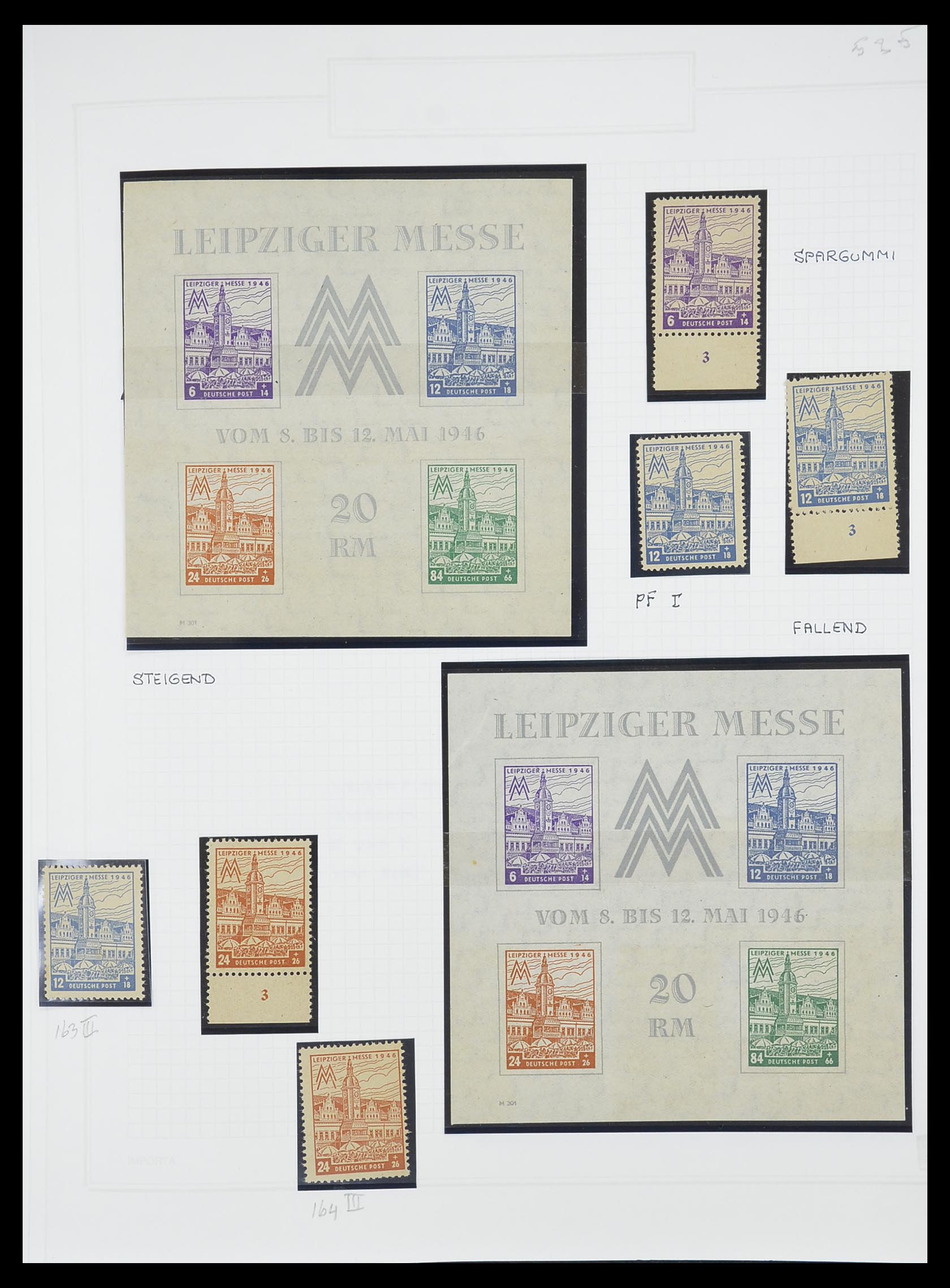 33698 039 - Postzegelverzameling 33698 Sovjet Zone 1945-1948.
