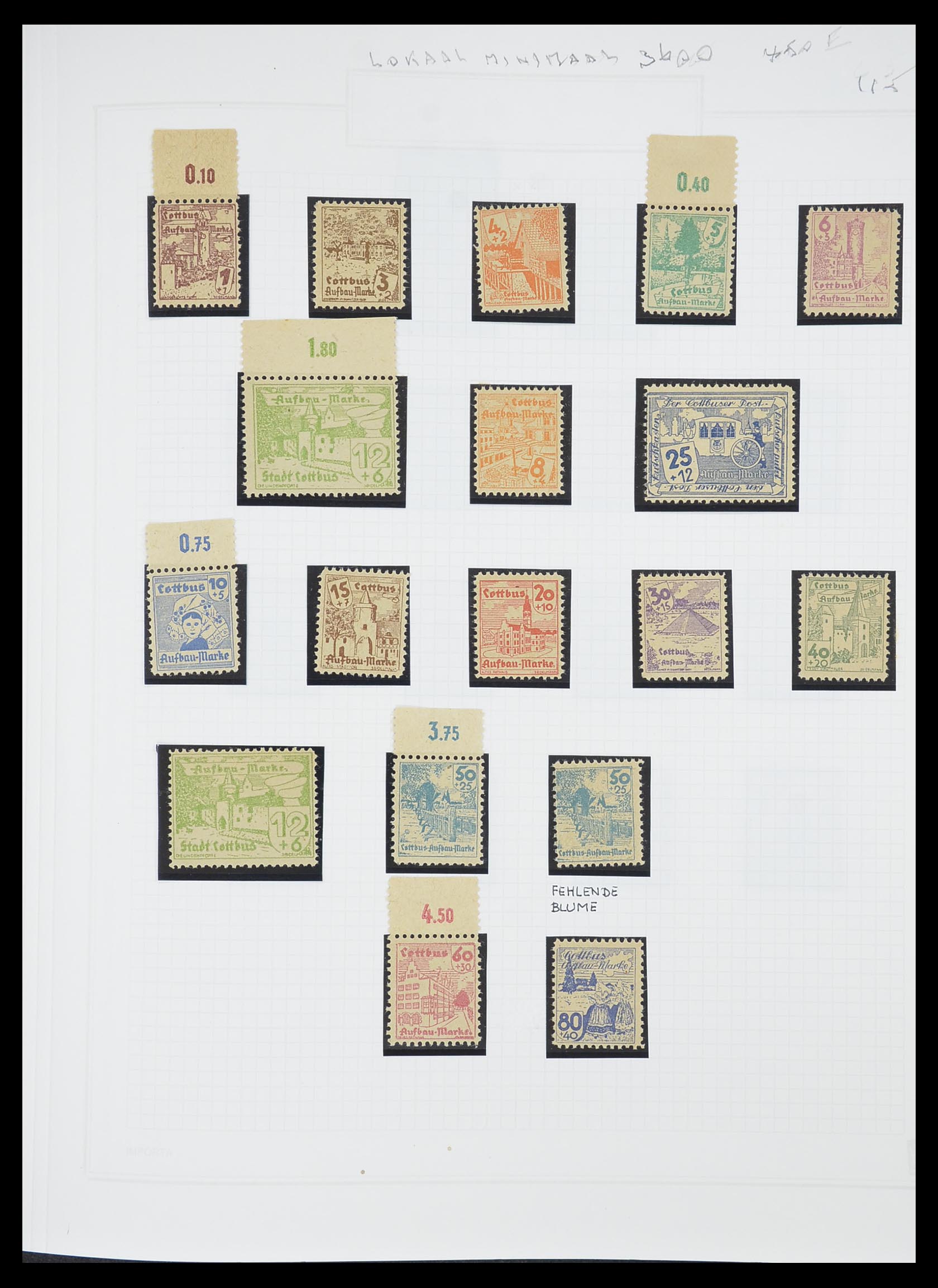 33698 041 - Postzegelverzameling 33698 Sovjet Zone 1945-1948.