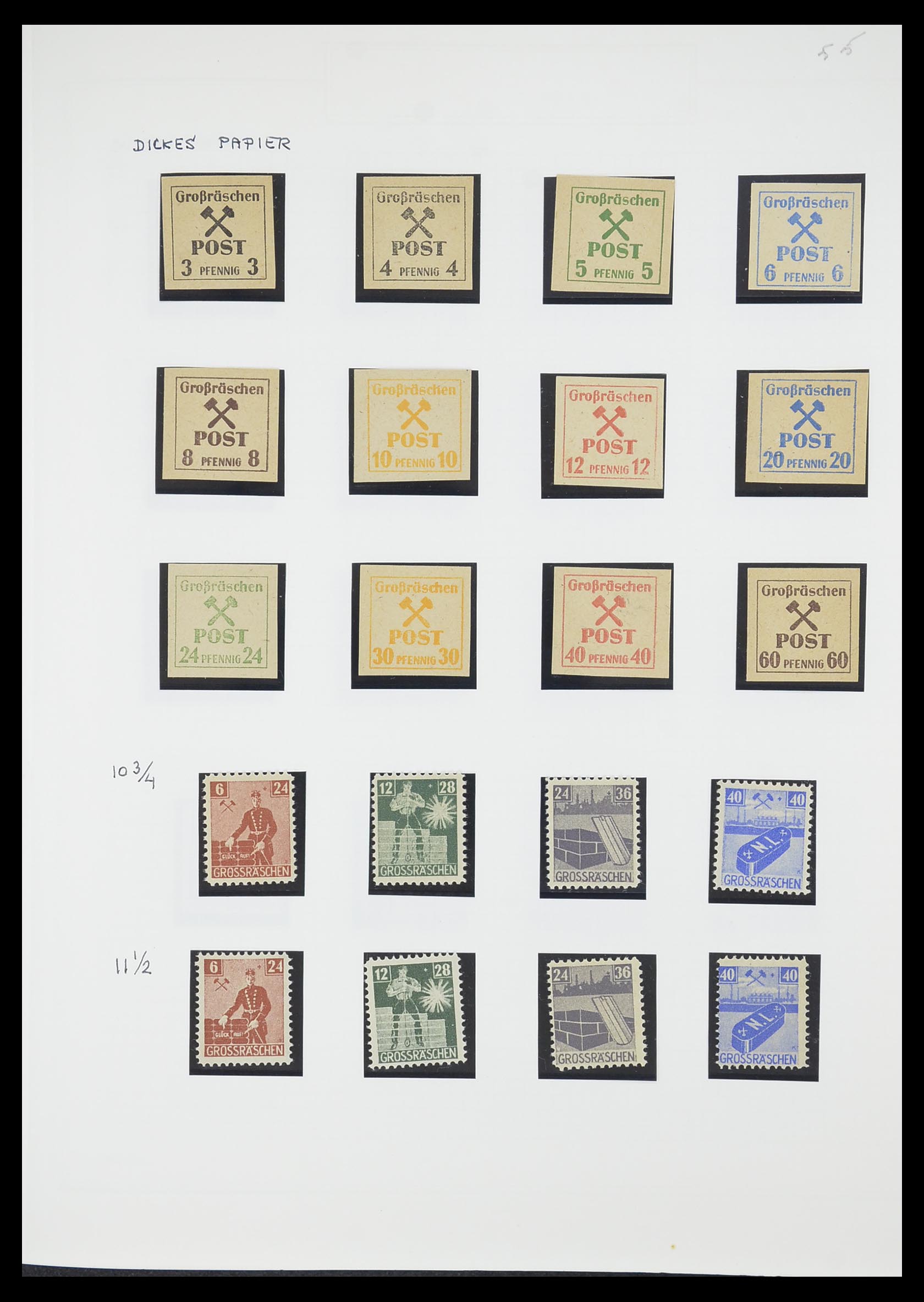 33698 044 - Postzegelverzameling 33698 Sovjet Zone 1945-1948.