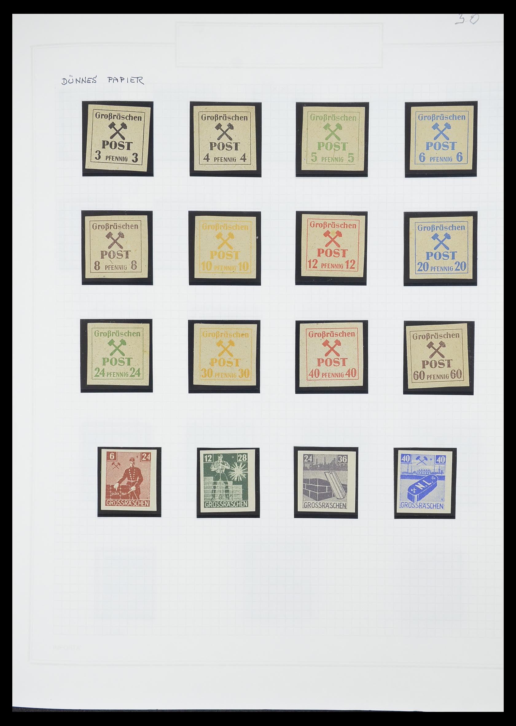 33698 045 - Postzegelverzameling 33698 Sovjet Zone 1945-1948.