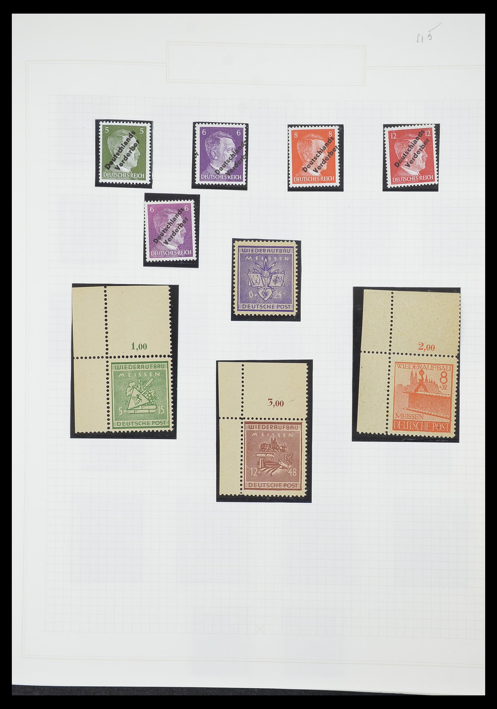 33698 049 - Stamp collection 33698 Soviet Zone 1945-1948.