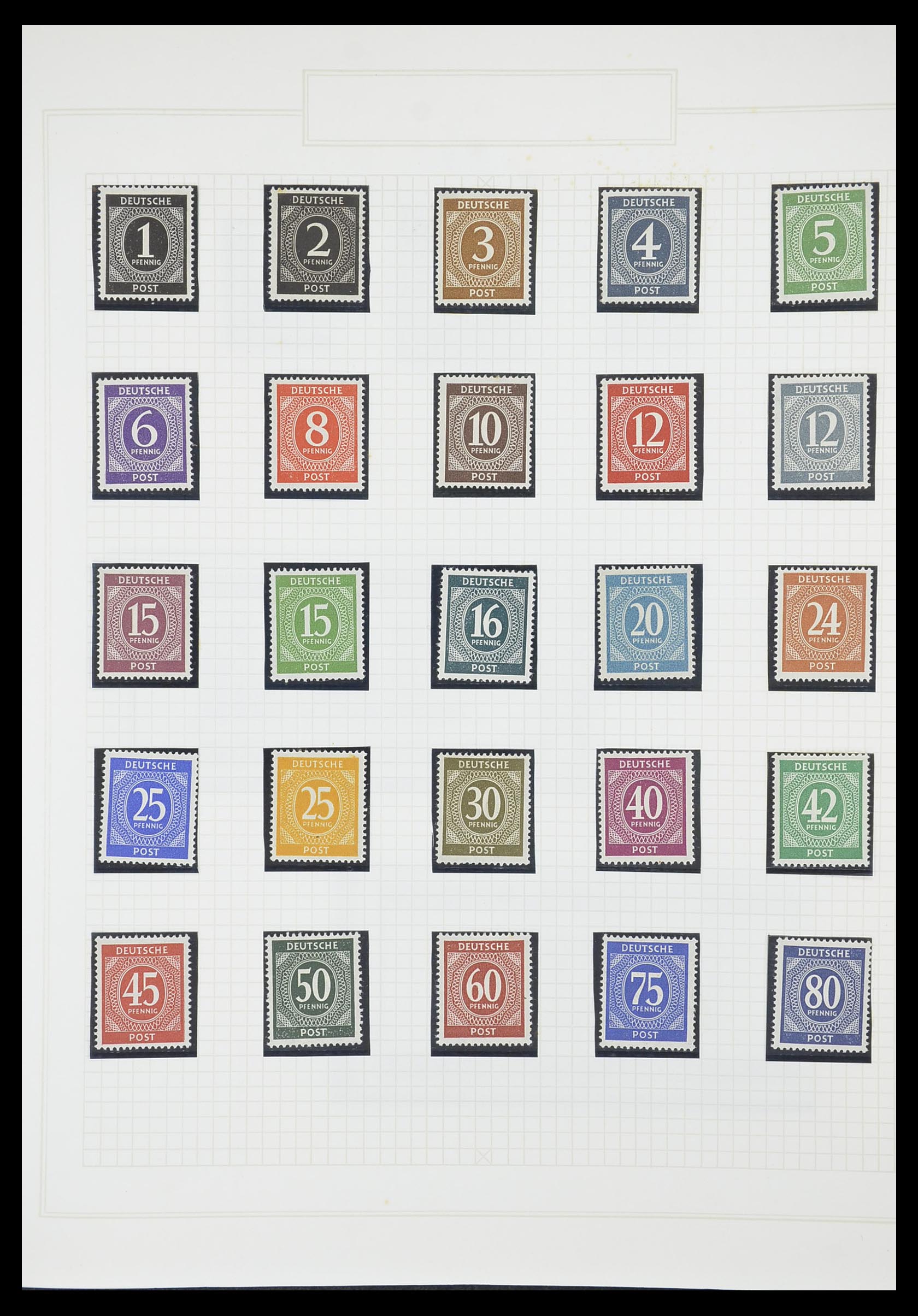 33698 058 - Postzegelverzameling 33698 Sovjet Zone 1945-1948.