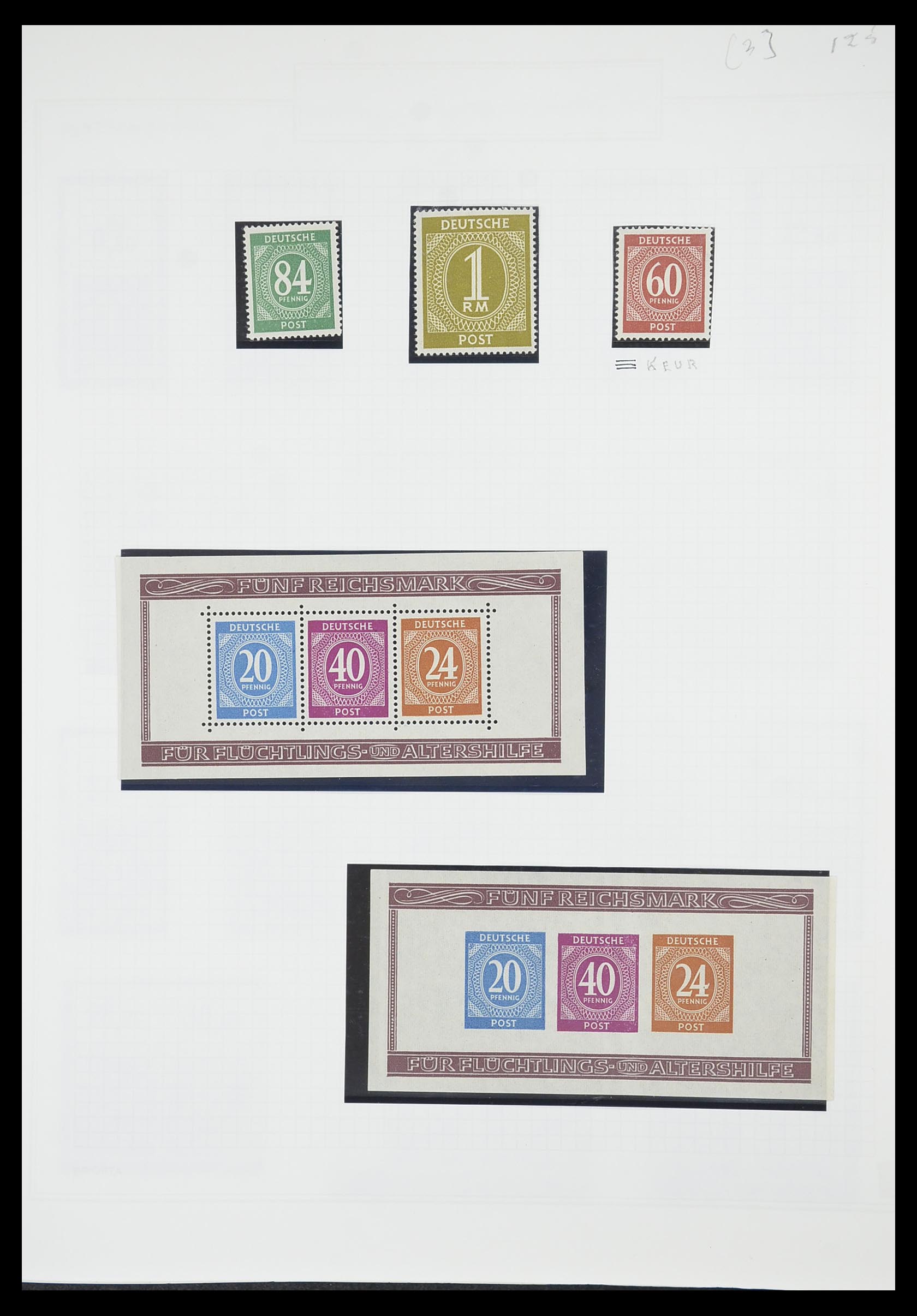33698 059 - Postzegelverzameling 33698 Sovjet Zone 1945-1948.