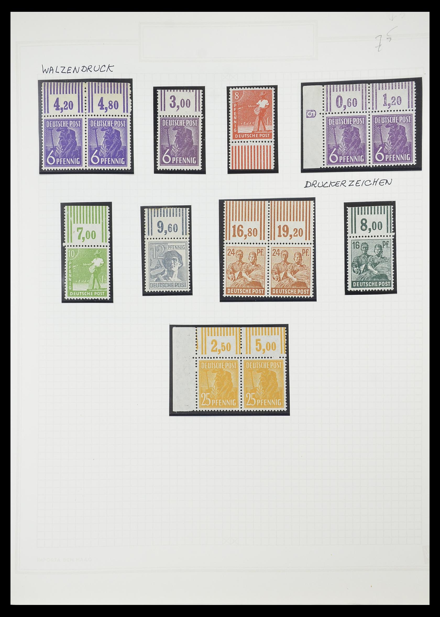 33698 065 - Postzegelverzameling 33698 Sovjet Zone 1945-1948.