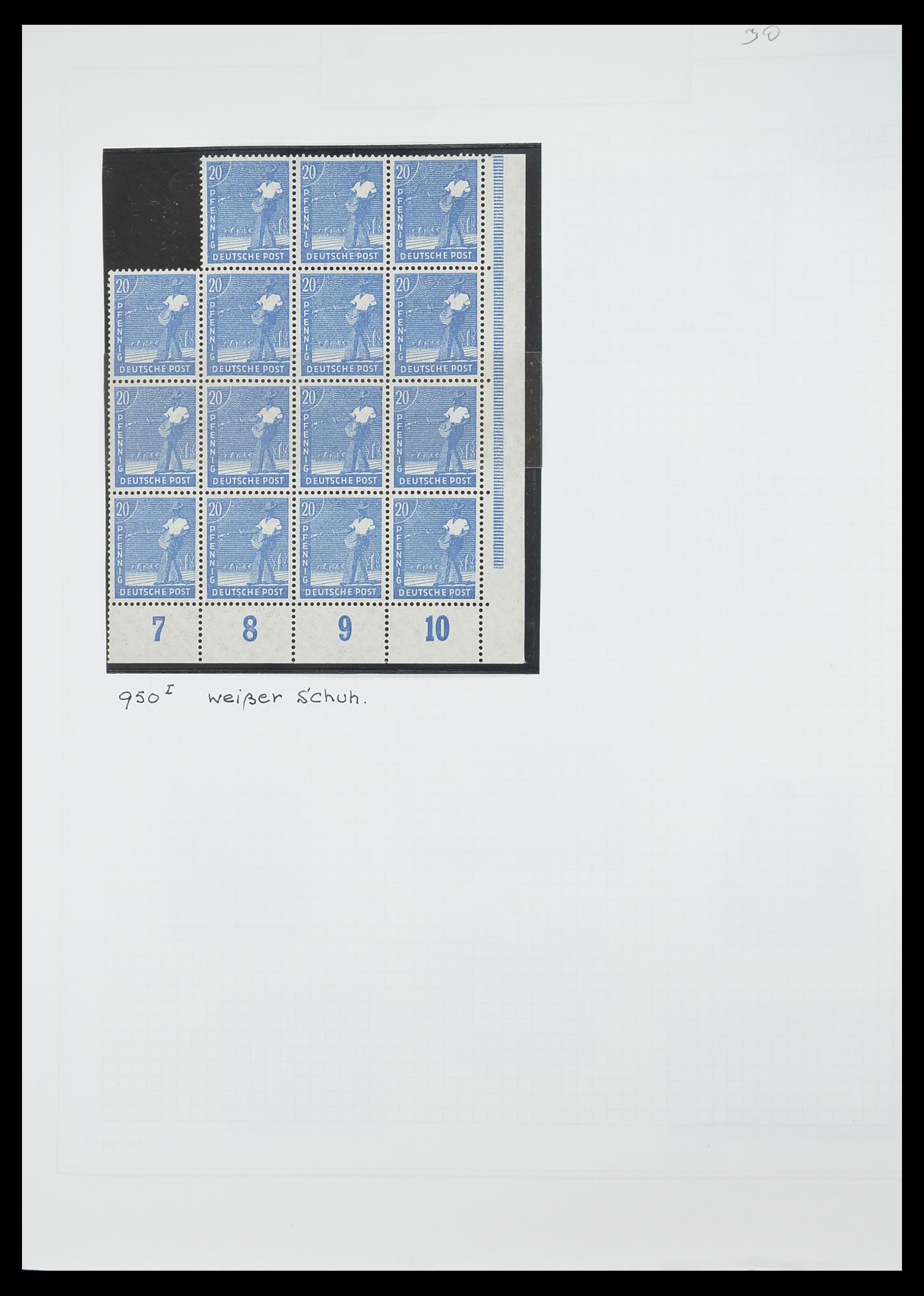 33698 066 - Stamp collection 33698 Soviet Zone 1945-1948.