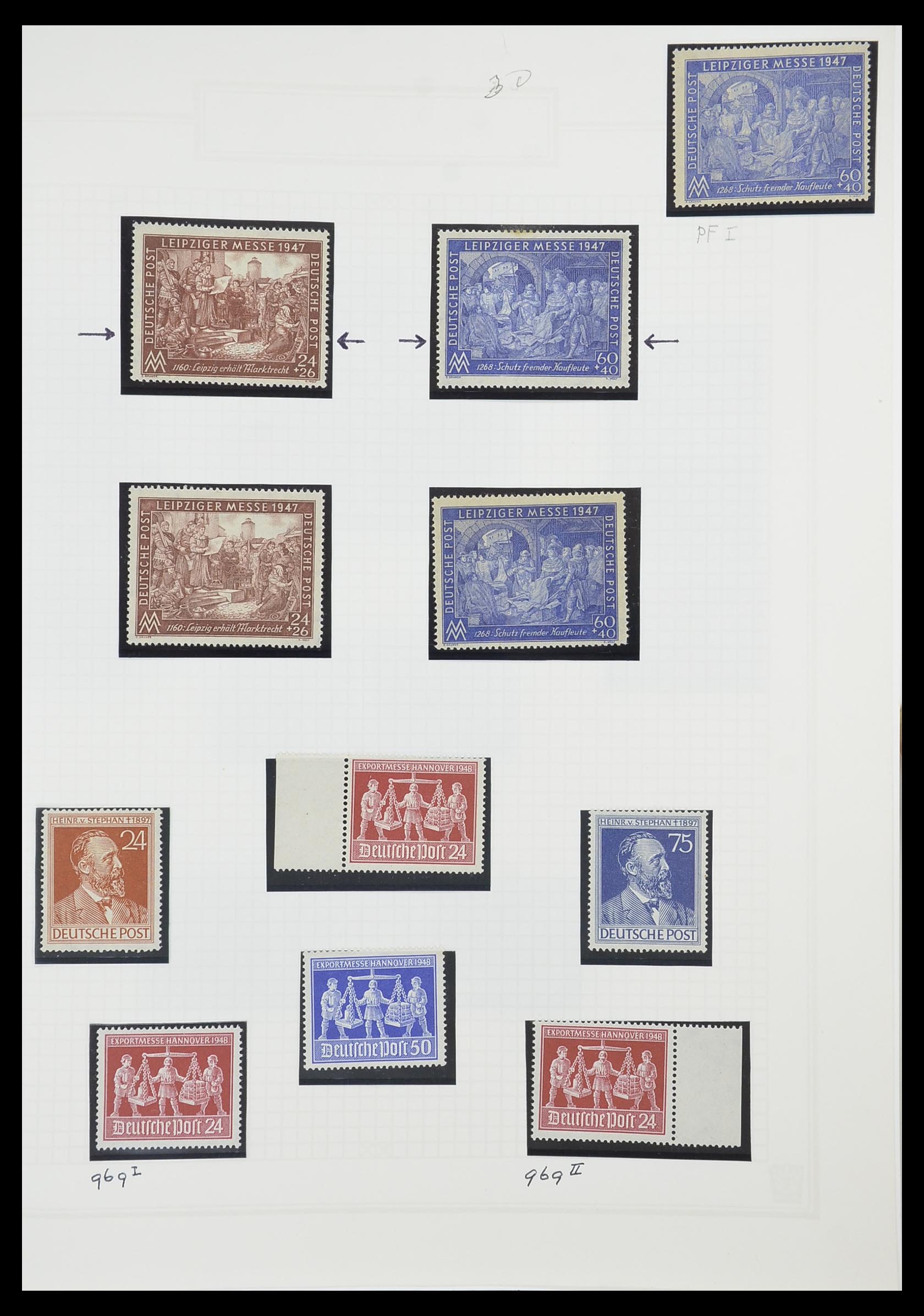 33698 067 - Stamp collection 33698 Soviet Zone 1945-1948.