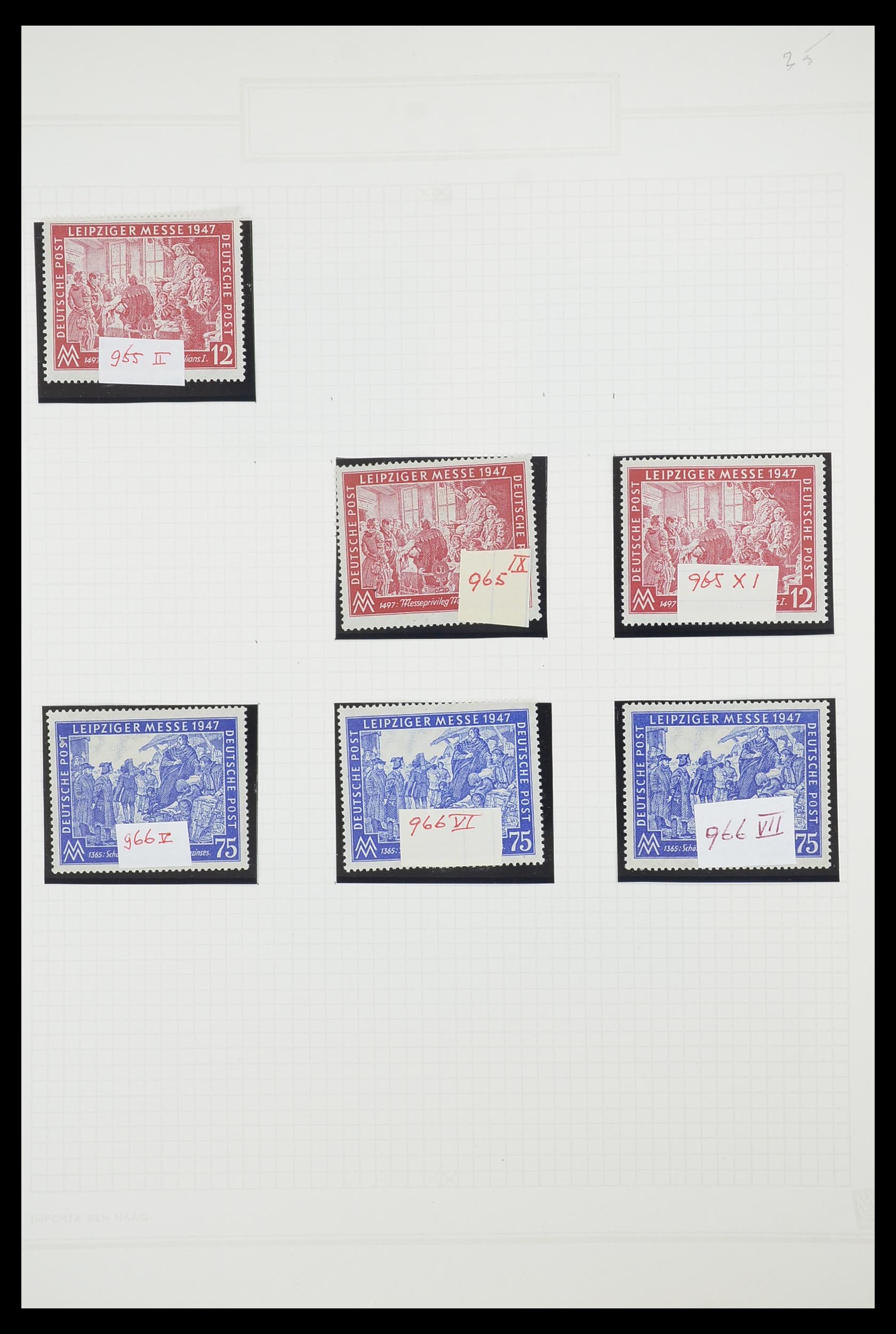 33698 071 - Postzegelverzameling 33698 Sovjet Zone 1945-1948.