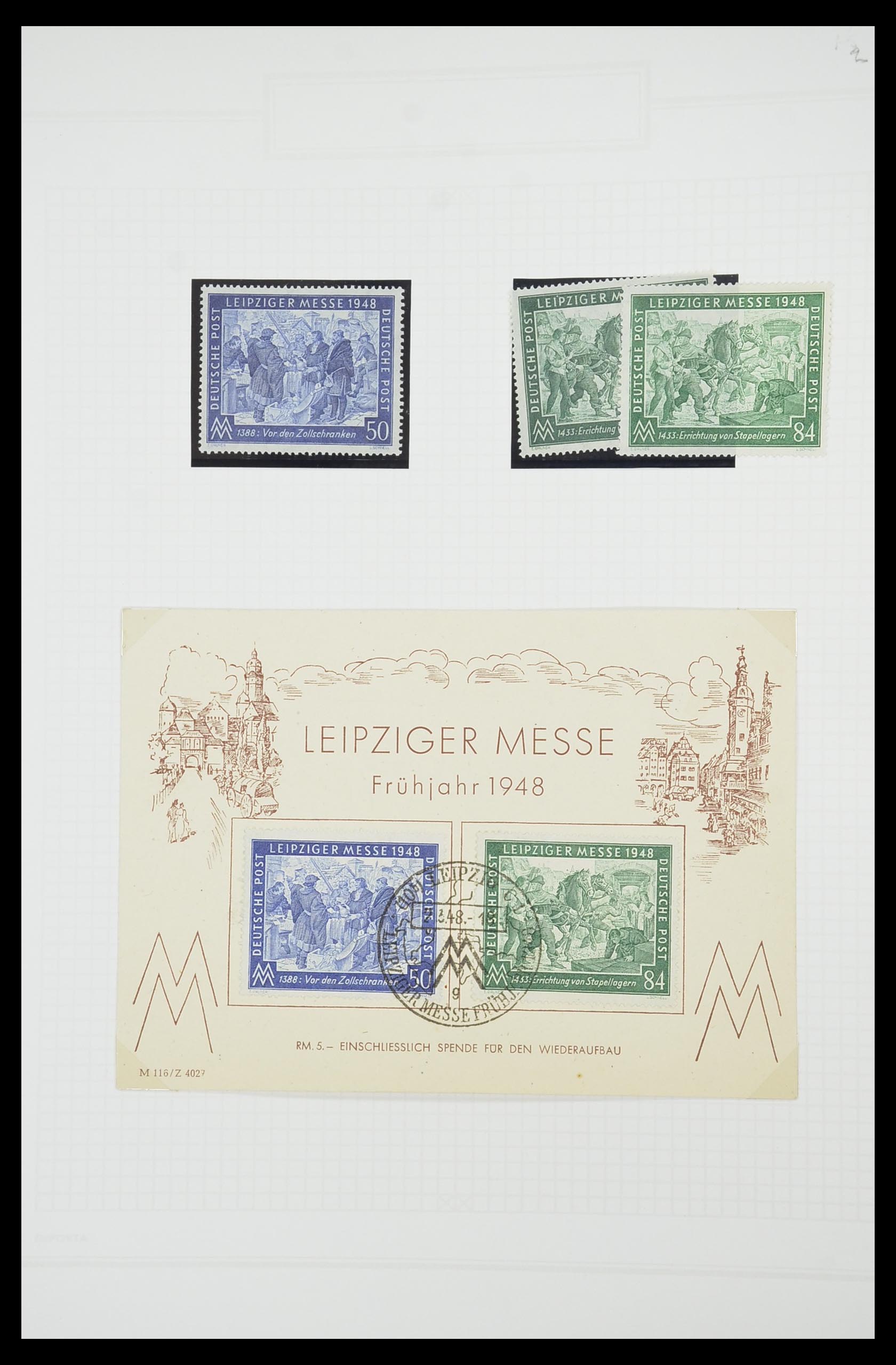 33698 072 - Postzegelverzameling 33698 Sovjet Zone 1945-1948.