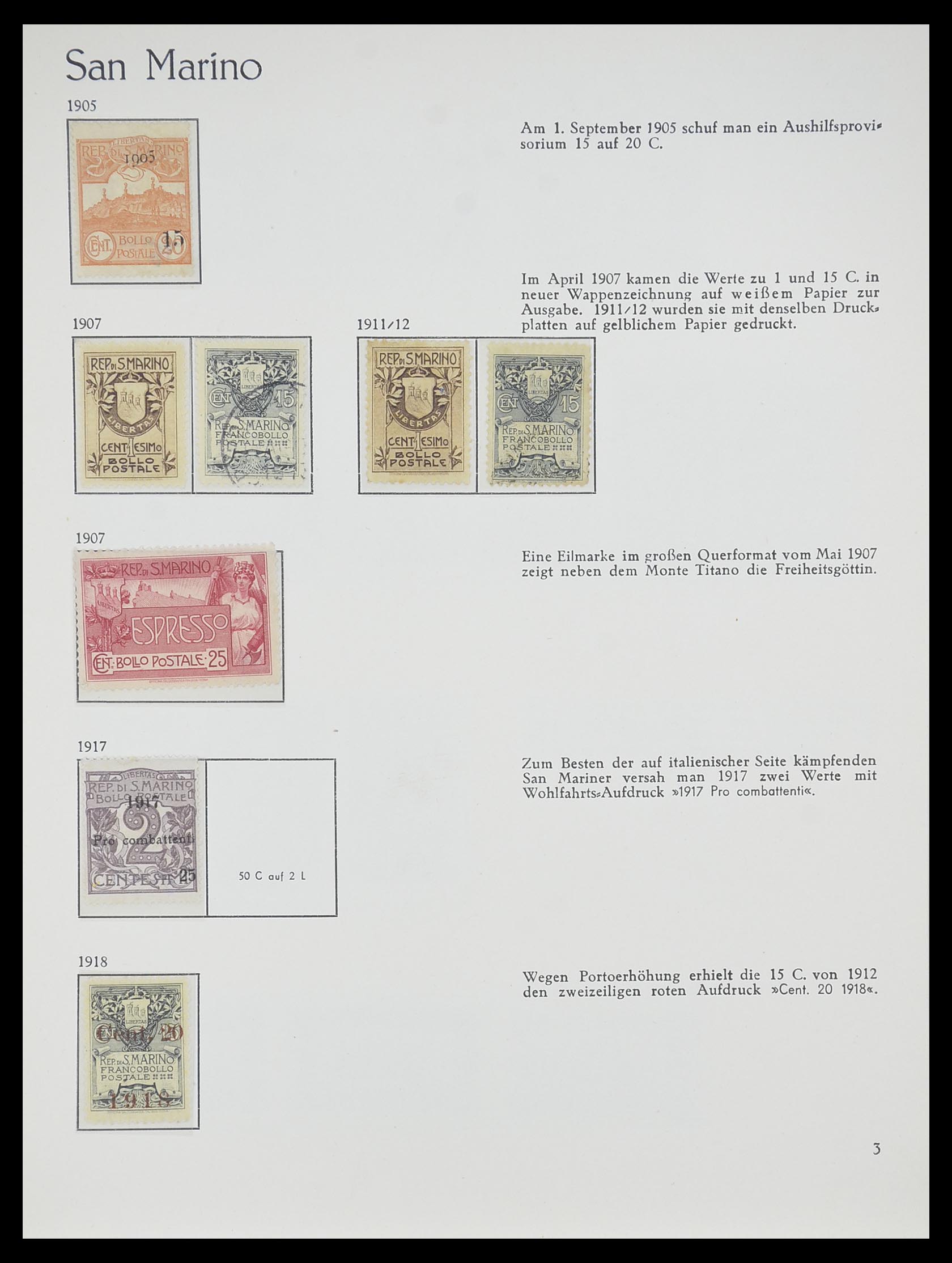 33701 003 - Postzegelverzameling 33701 San Marino 1877-1962.