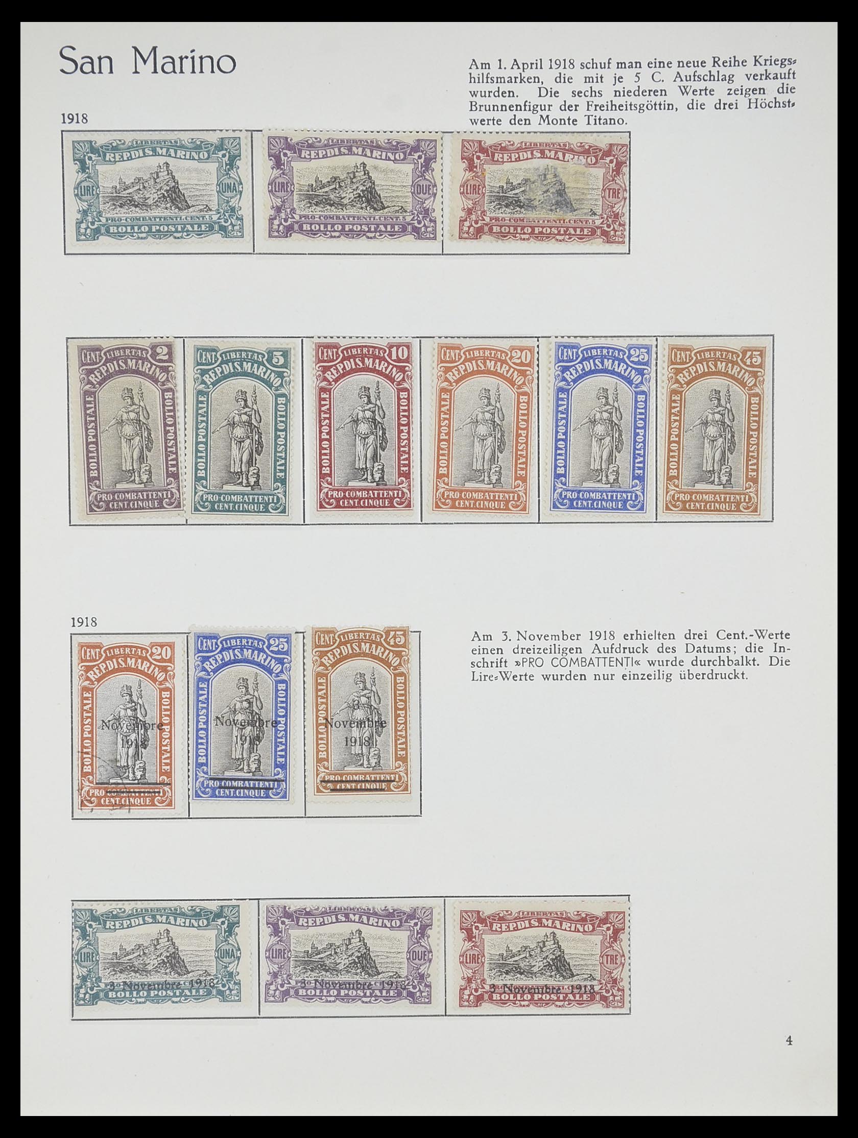 33701 004 - Postzegelverzameling 33701 San Marino 1877-1962.