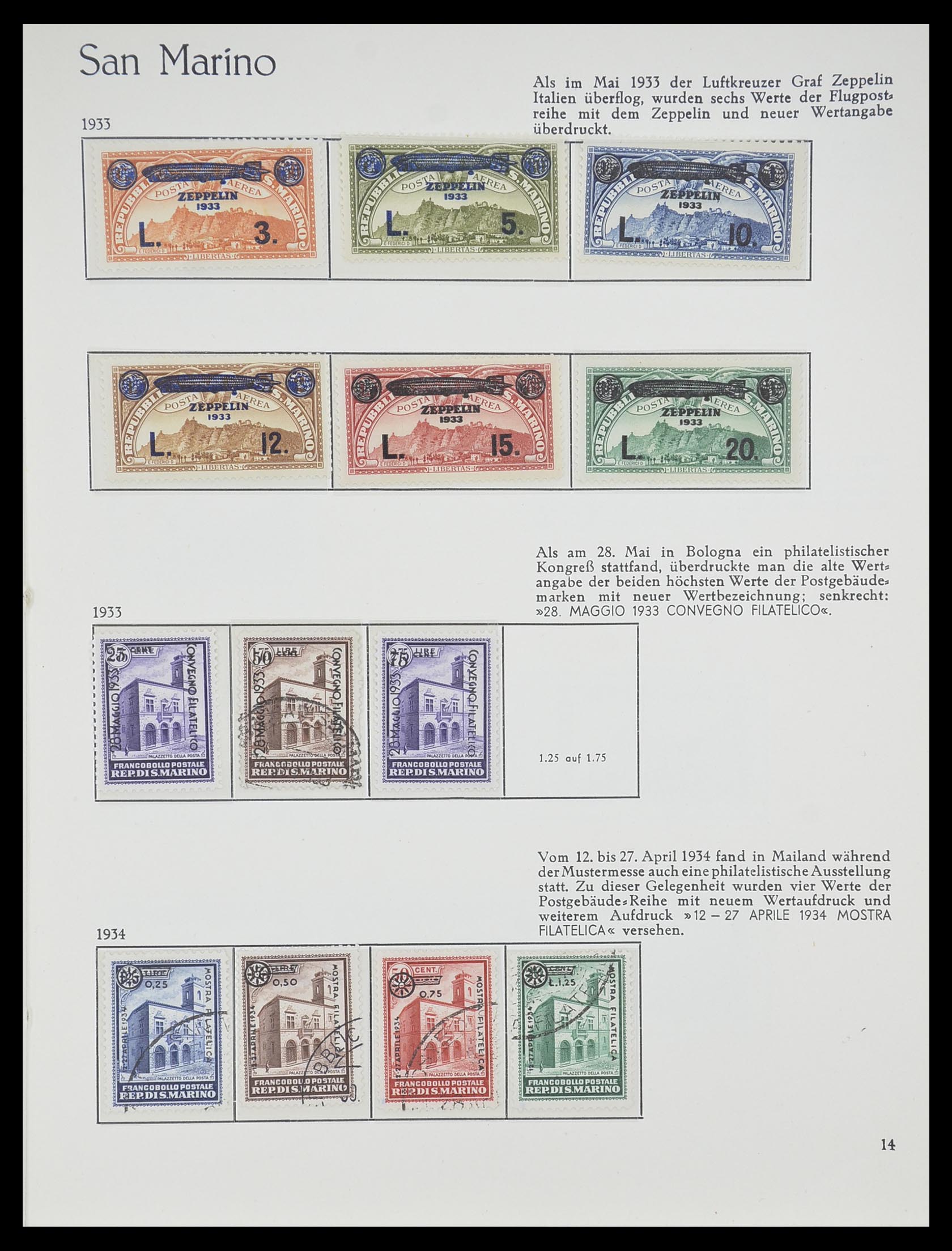 33701 014 - Stamp collection 33701 San Marino 1877-1962.