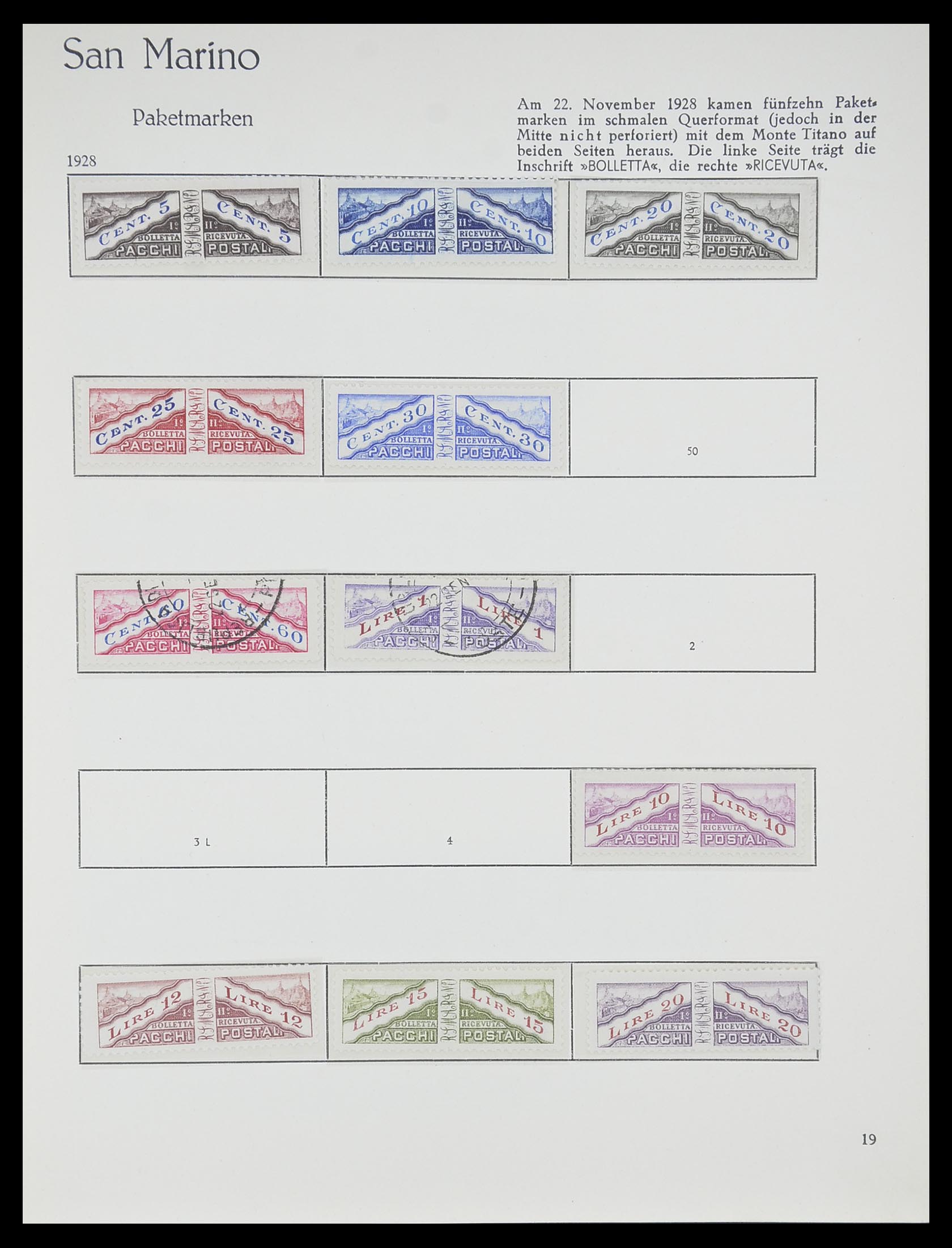 33701 019 - Stamp collection 33701 San Marino 1877-1962.
