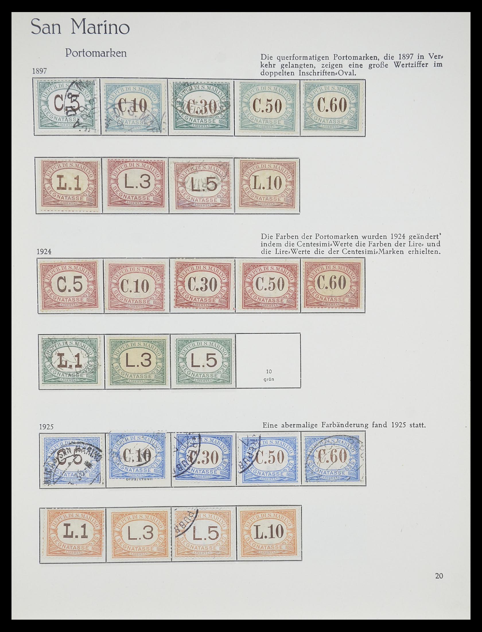 33701 020 - Postzegelverzameling 33701 San Marino 1877-1962.