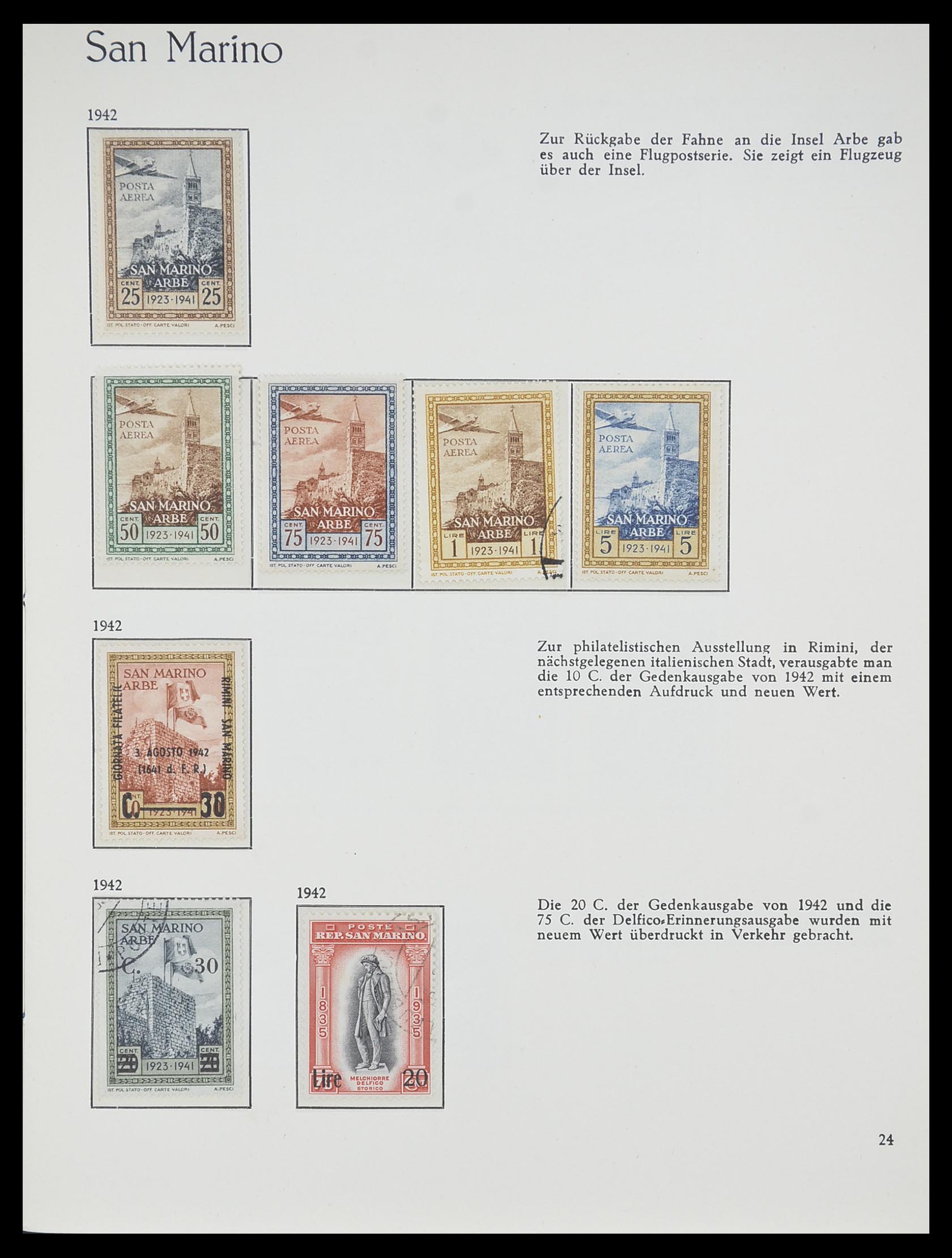 33701 024 - Postzegelverzameling 33701 San Marino 1877-1962.