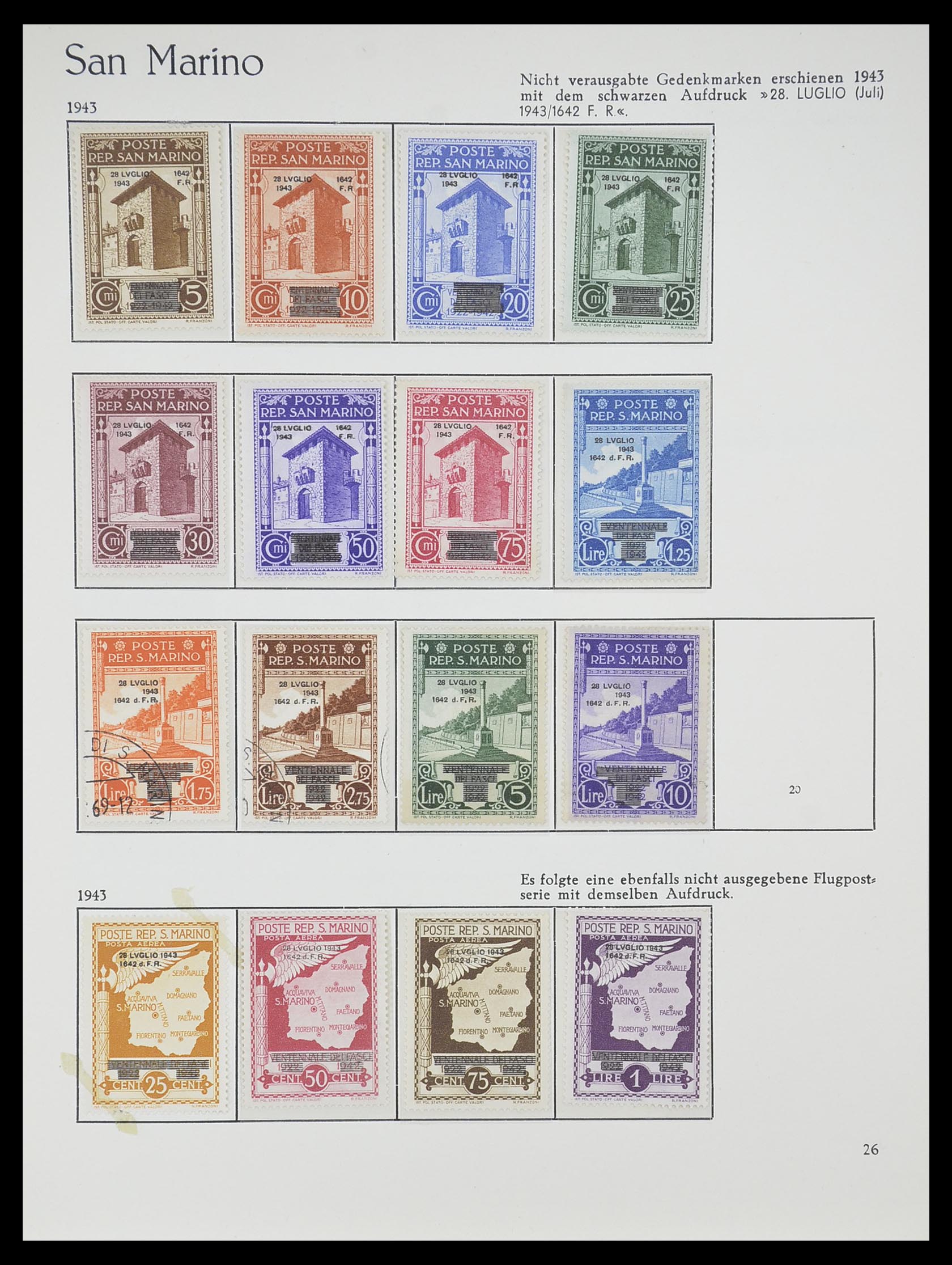 33701 026 - Postzegelverzameling 33701 San Marino 1877-1962.