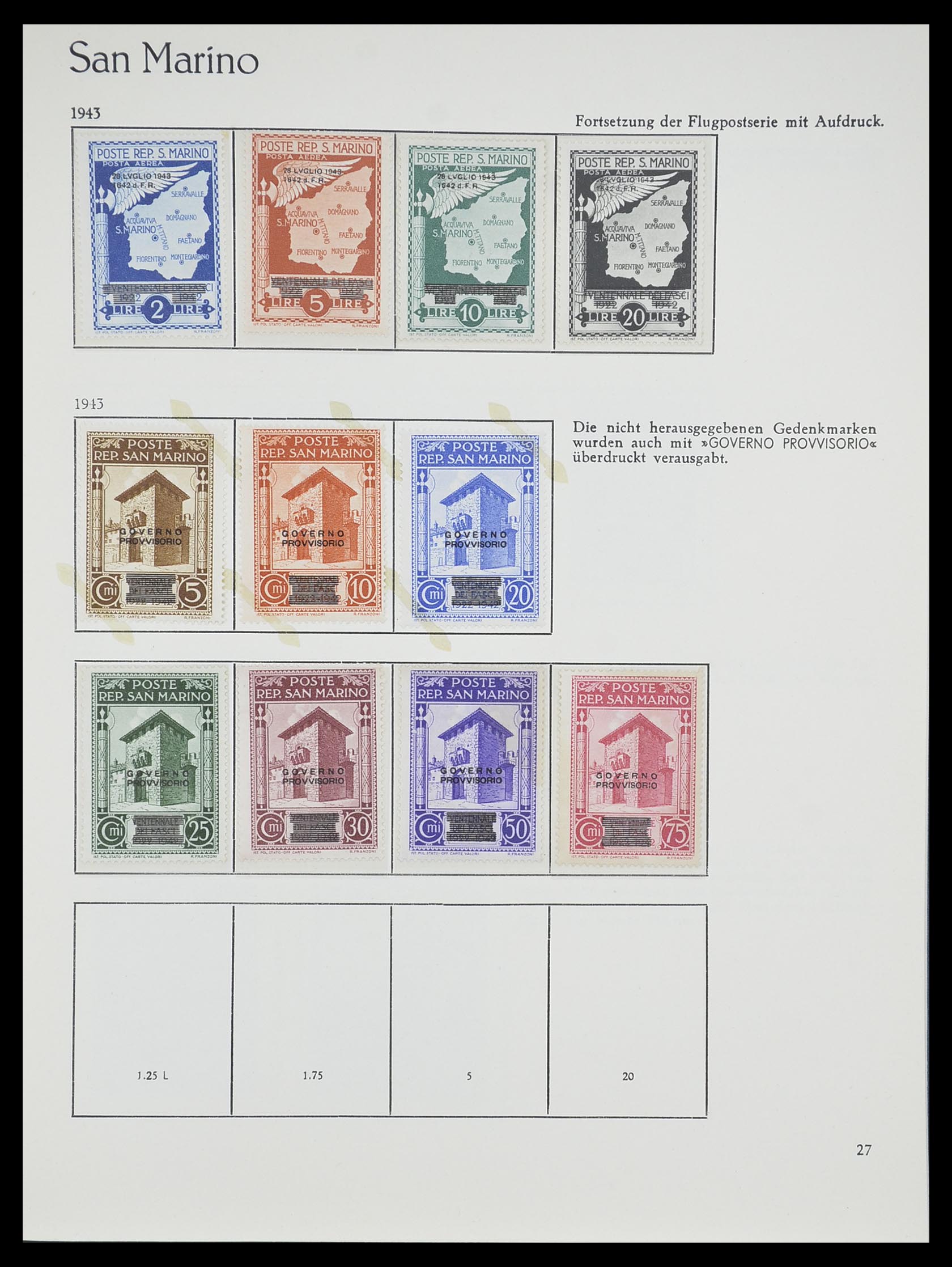 33701 027 - Postzegelverzameling 33701 San Marino 1877-1962.