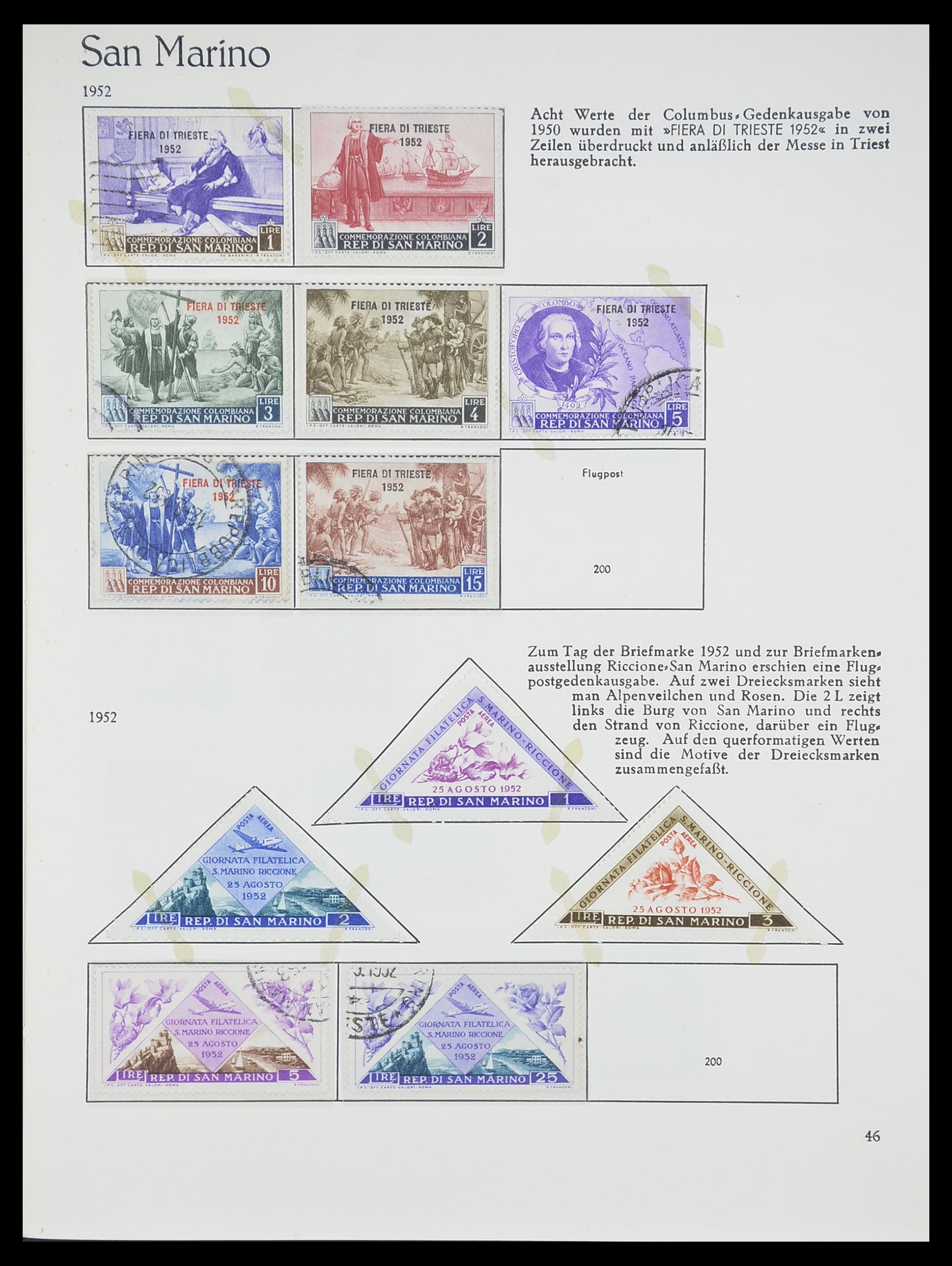 33701 046 - Postzegelverzameling 33701 San Marino 1877-1962.