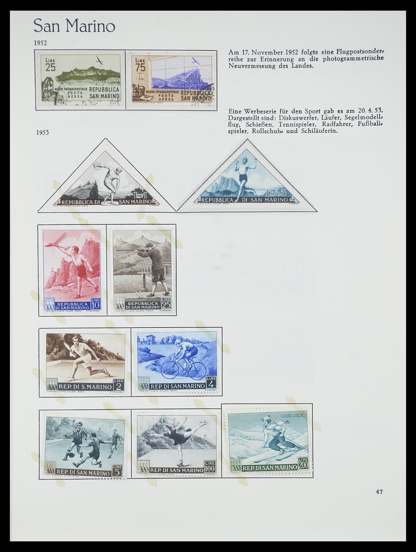 33701 047 - Postzegelverzameling 33701 San Marino 1877-1962.