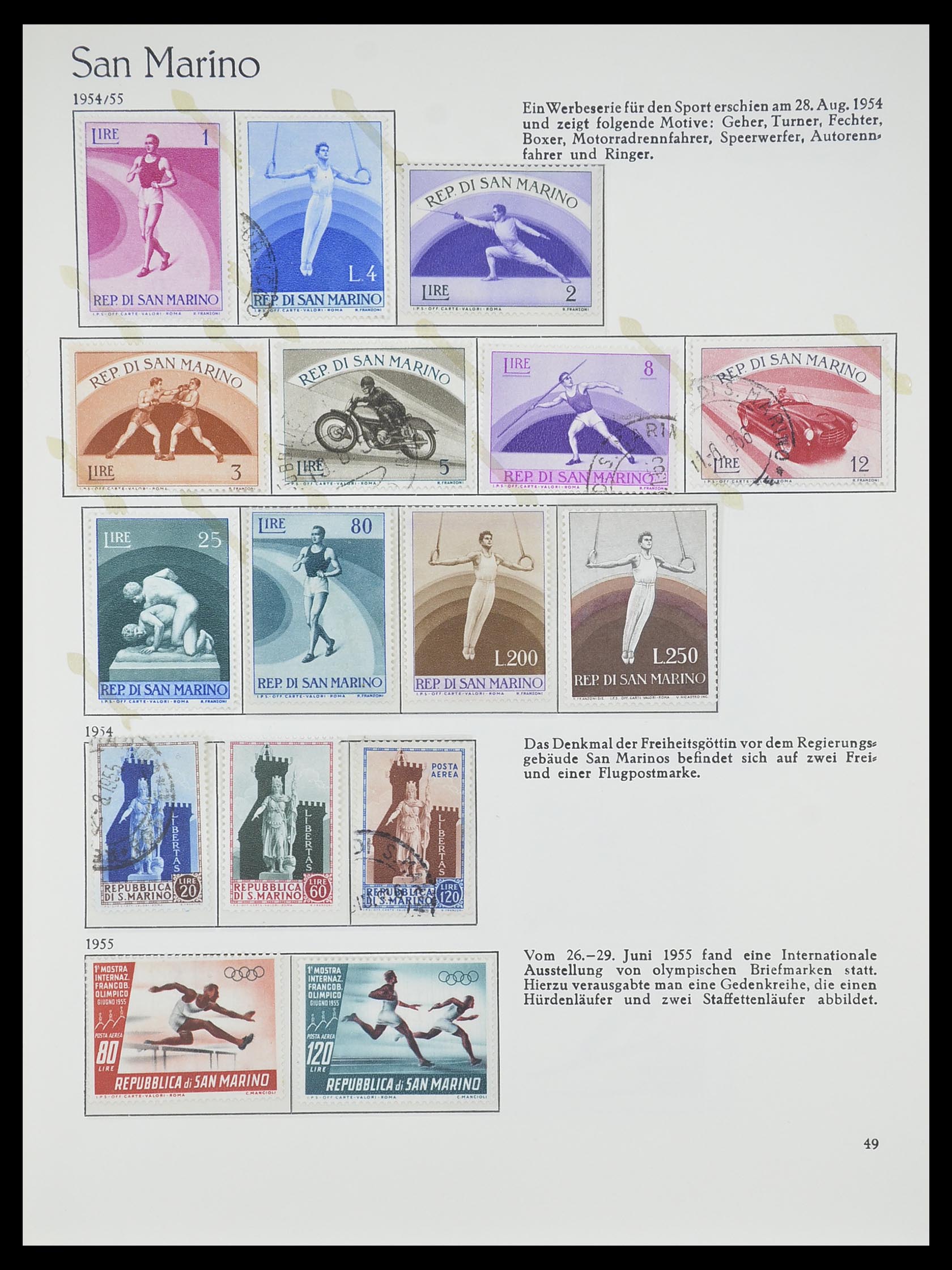 33701 049 - Stamp collection 33701 San Marino 1877-1962.