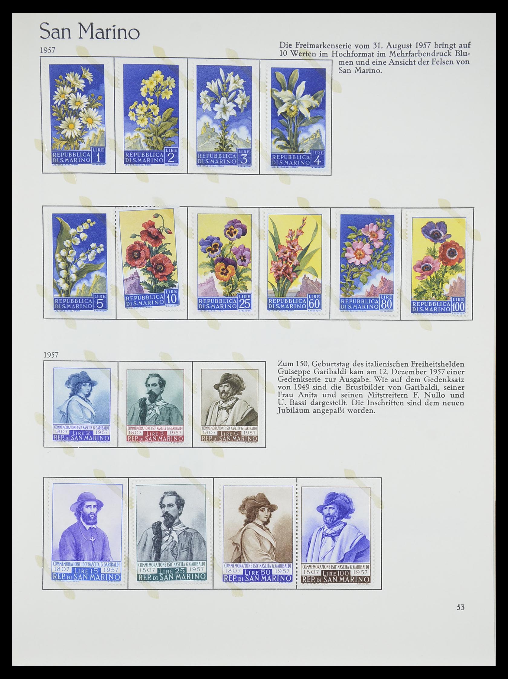 33701 053 - Postzegelverzameling 33701 San Marino 1877-1962.