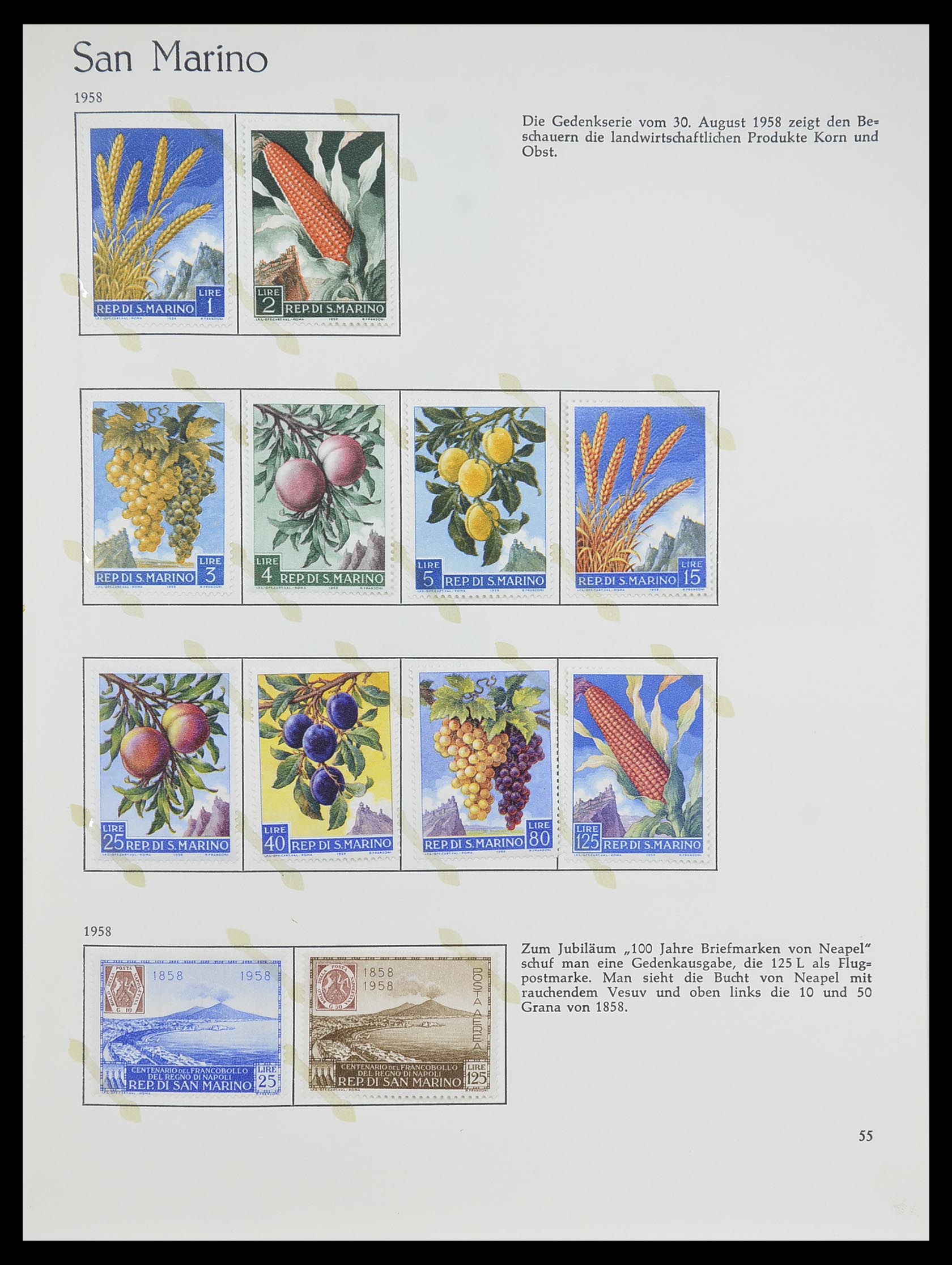 33701 055 - Postzegelverzameling 33701 San Marino 1877-1962.