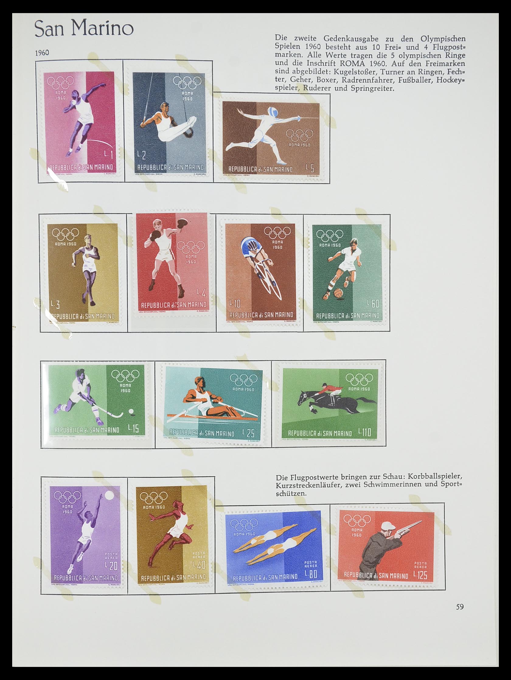 33701 059 - Postzegelverzameling 33701 San Marino 1877-1962.
