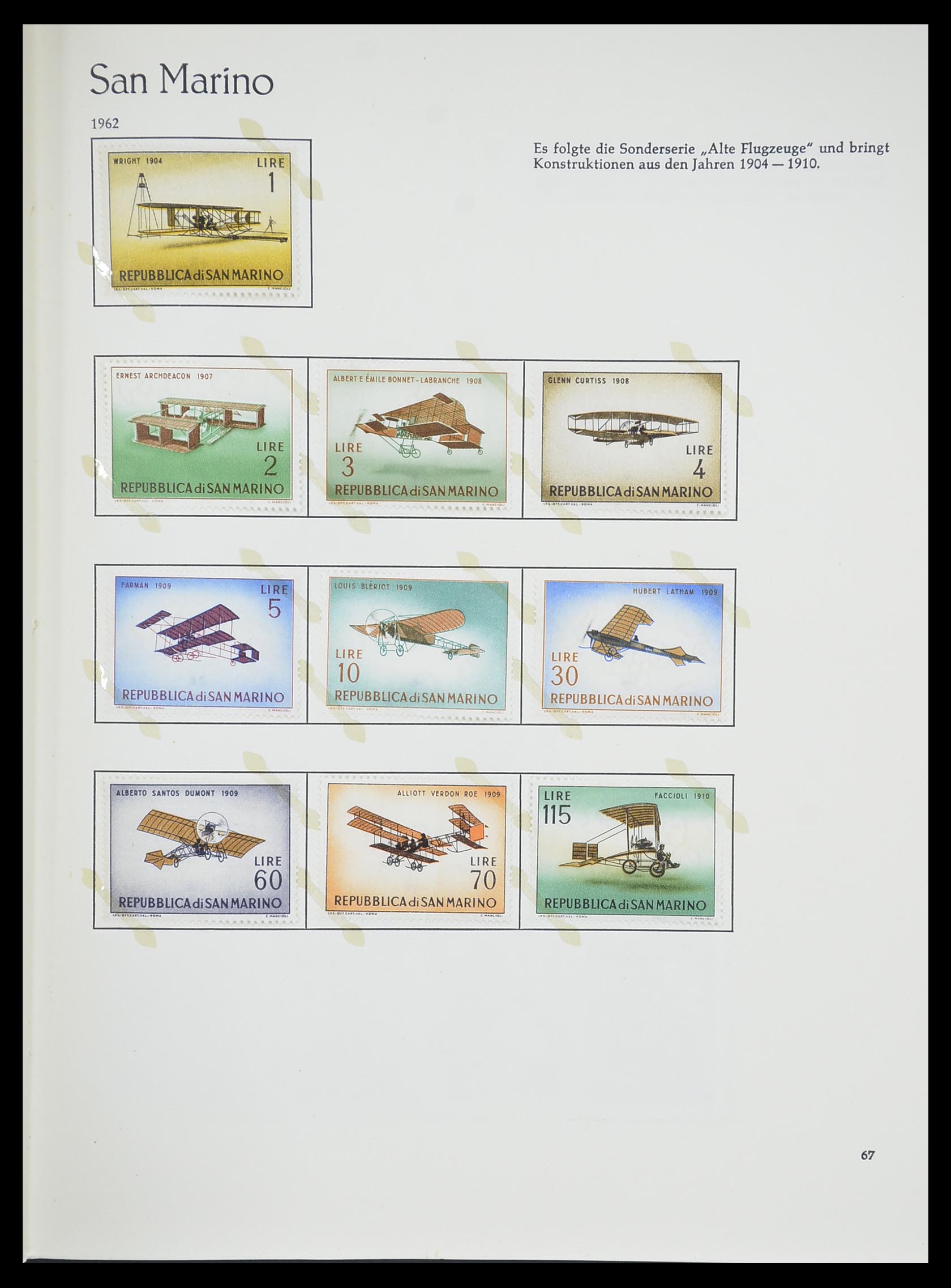 33701 067 - Postzegelverzameling 33701 San Marino 1877-1962.