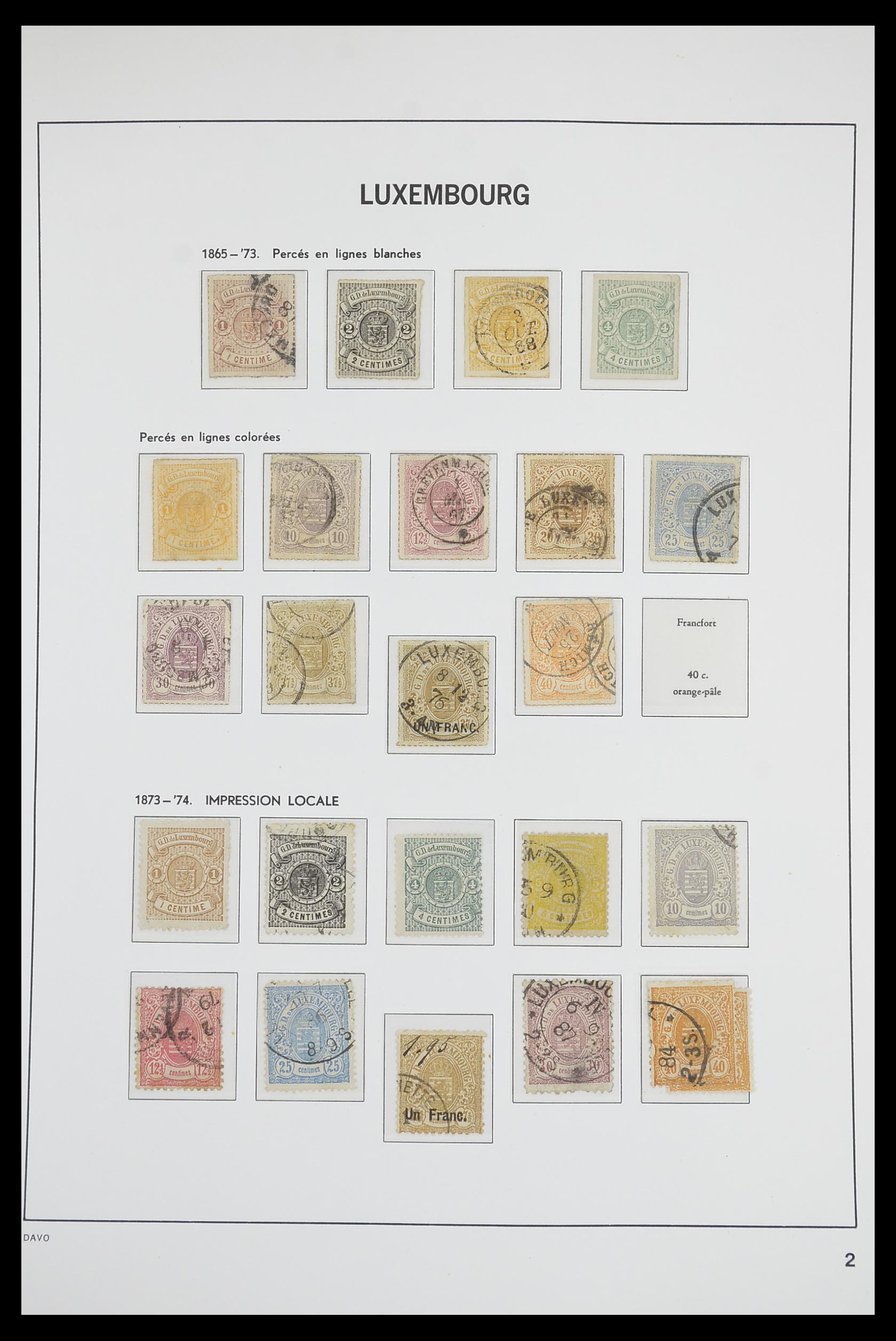33703 002 - Postzegelverzameling 33703 Luxemburg 1852-1991.