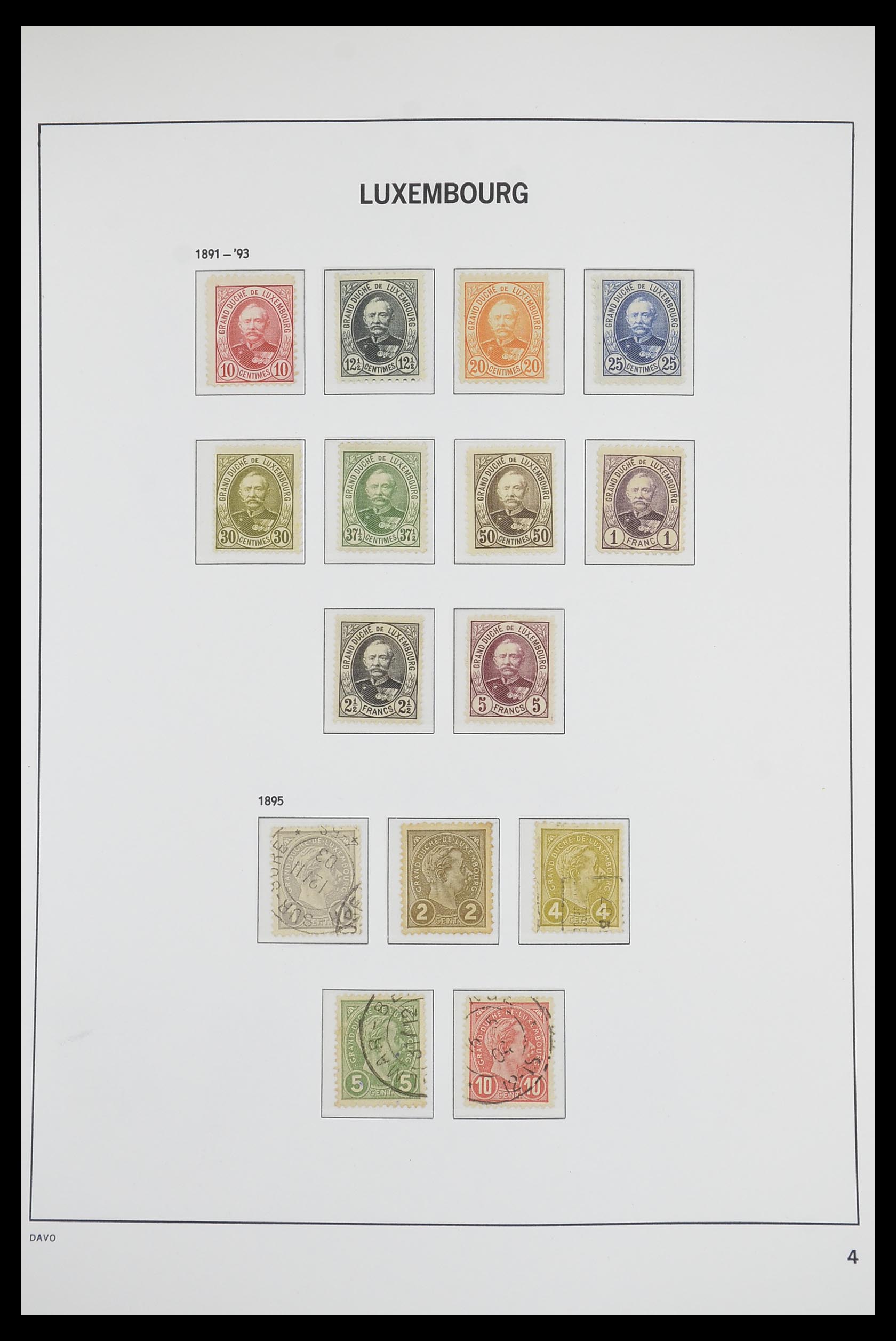 33703 004 - Postzegelverzameling 33703 Luxemburg 1852-1991.