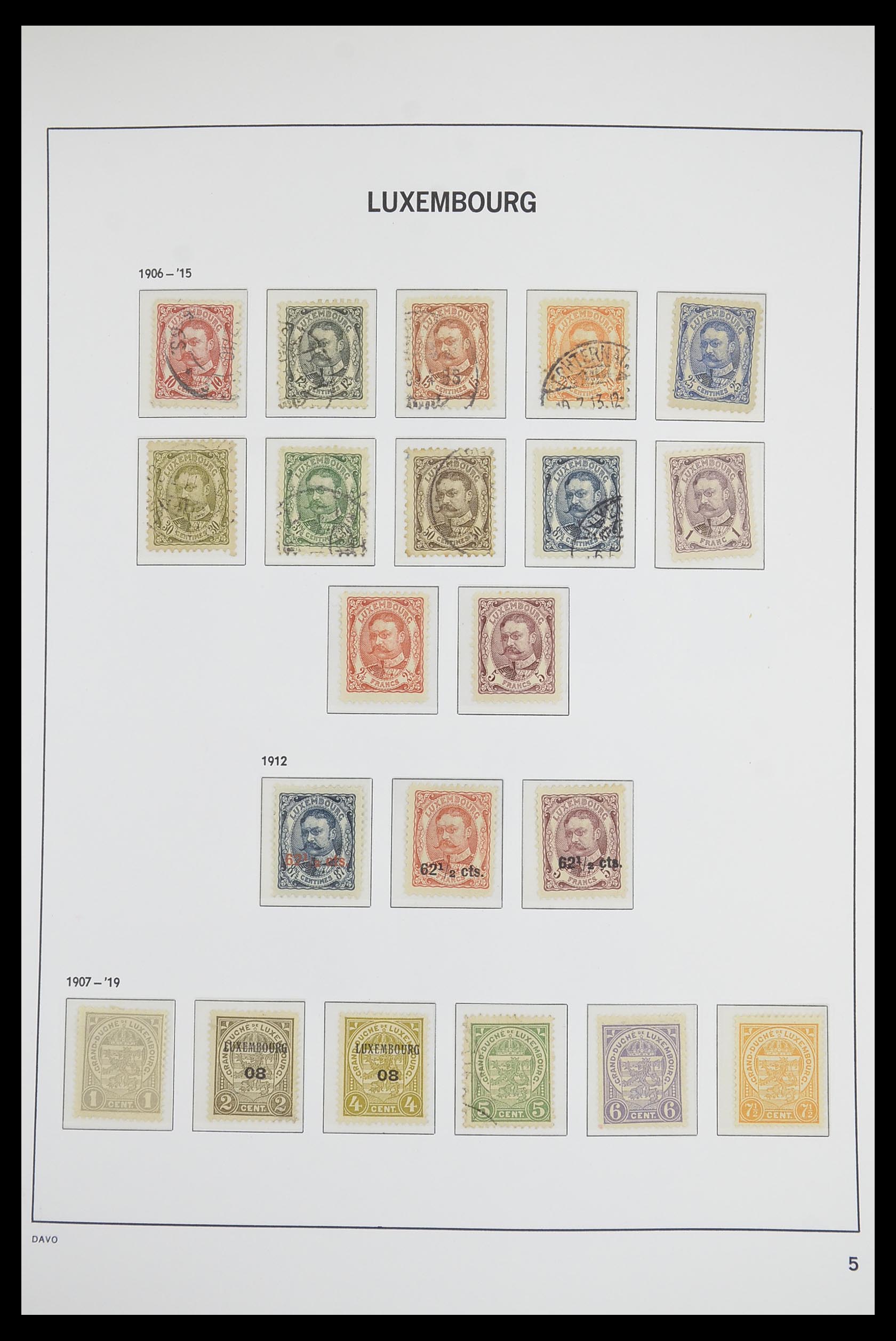 33703 005 - Postzegelverzameling 33703 Luxemburg 1852-1991.