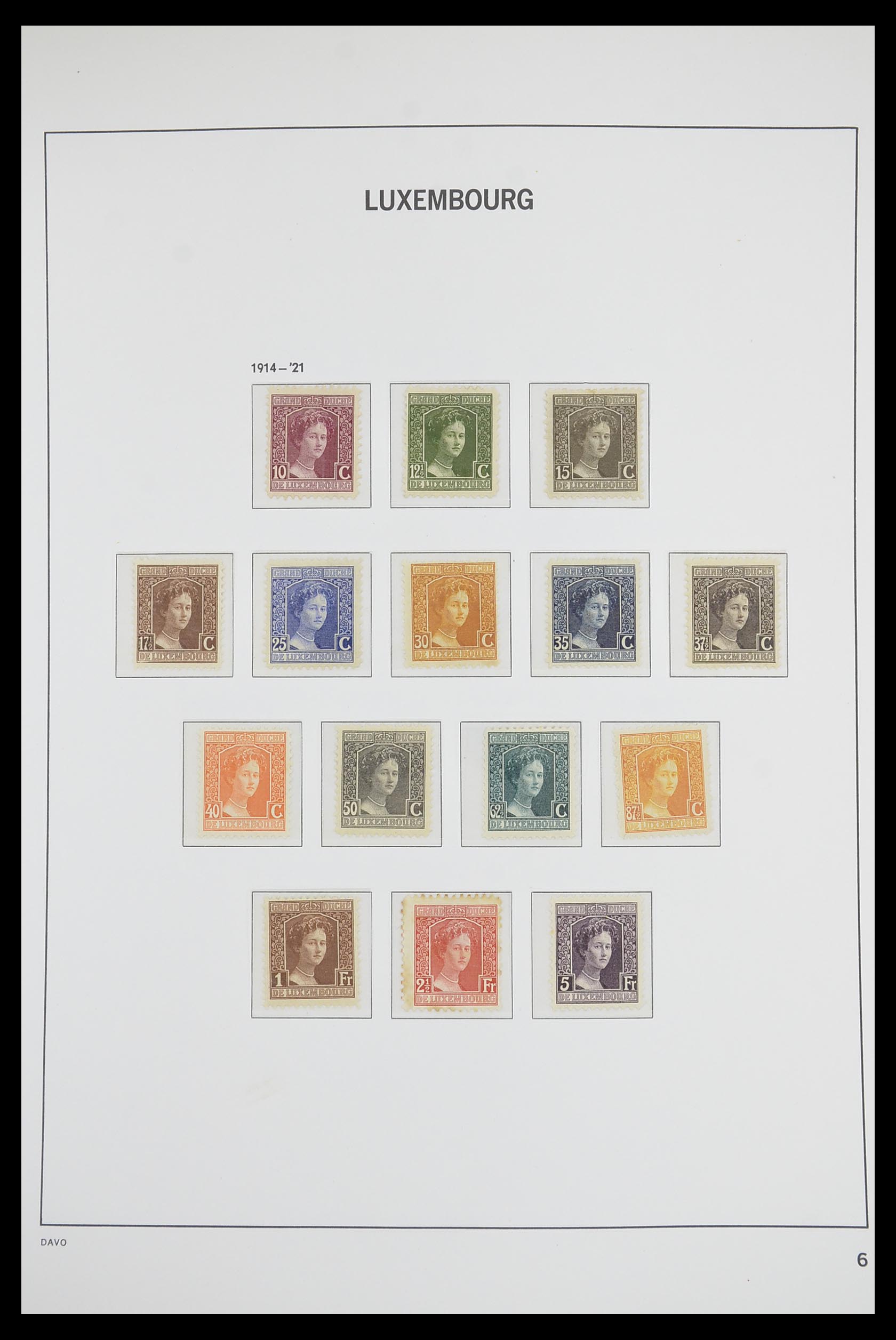 33703 006 - Postzegelverzameling 33703 Luxemburg 1852-1991.
