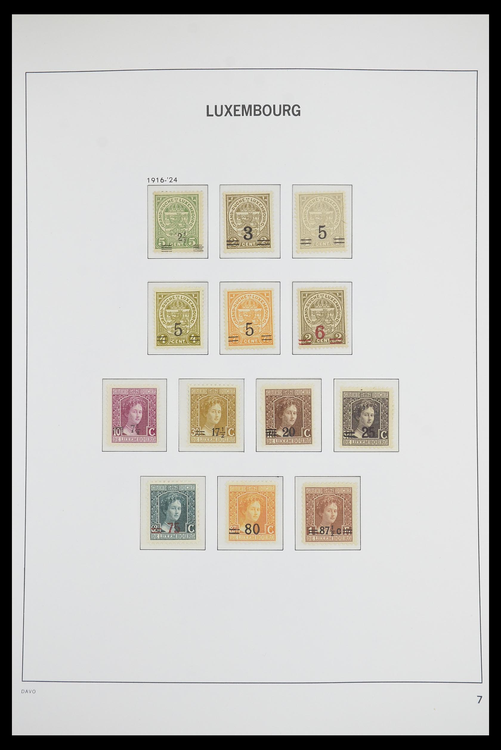 33703 007 - Postzegelverzameling 33703 Luxemburg 1852-1991.