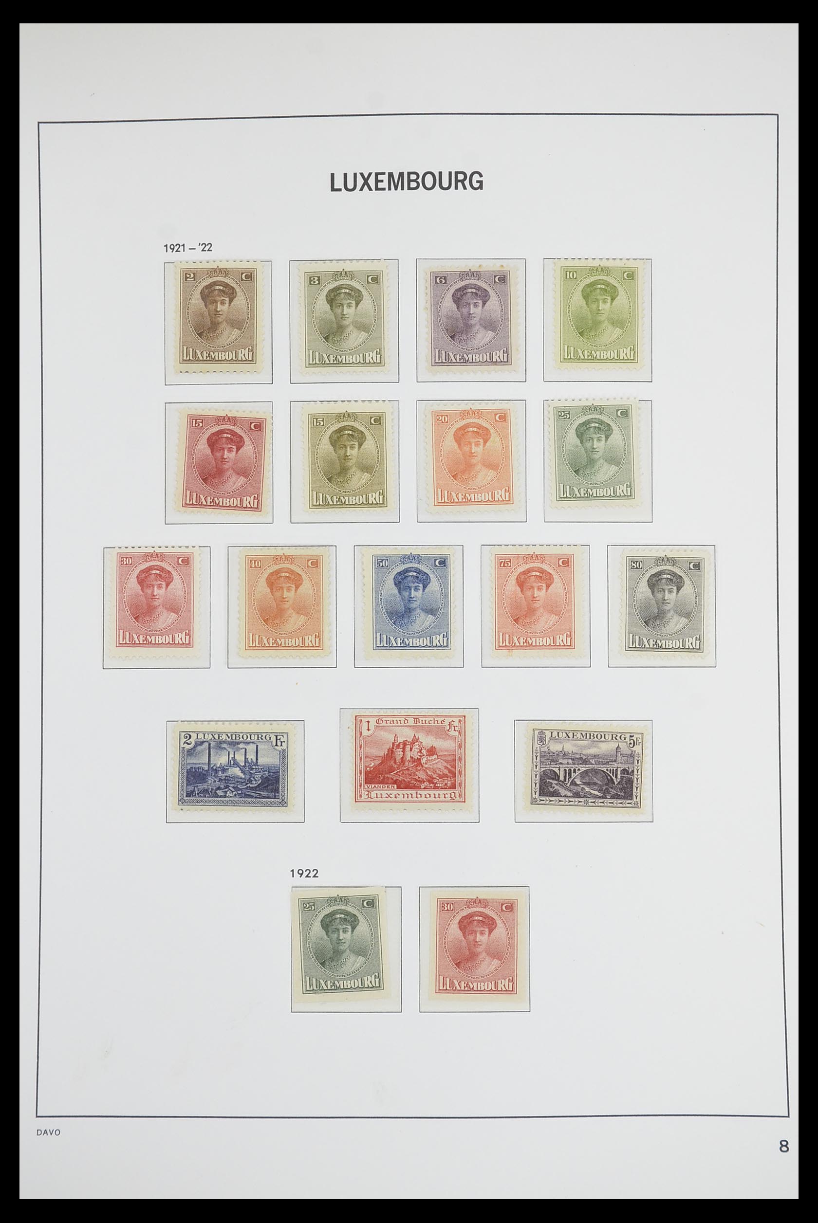 33703 008 - Postzegelverzameling 33703 Luxemburg 1852-1991.