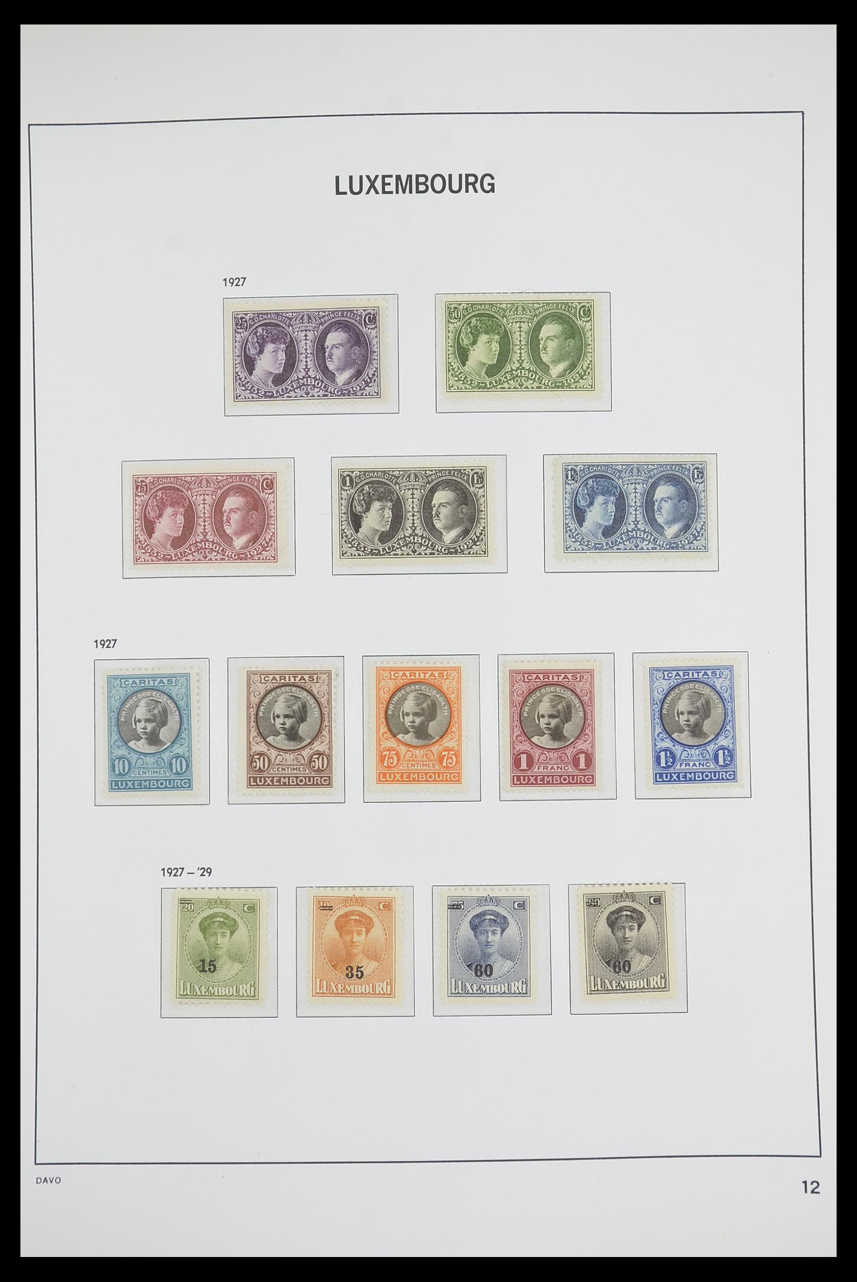 33703 012 - Postzegelverzameling 33703 Luxemburg 1852-1991.