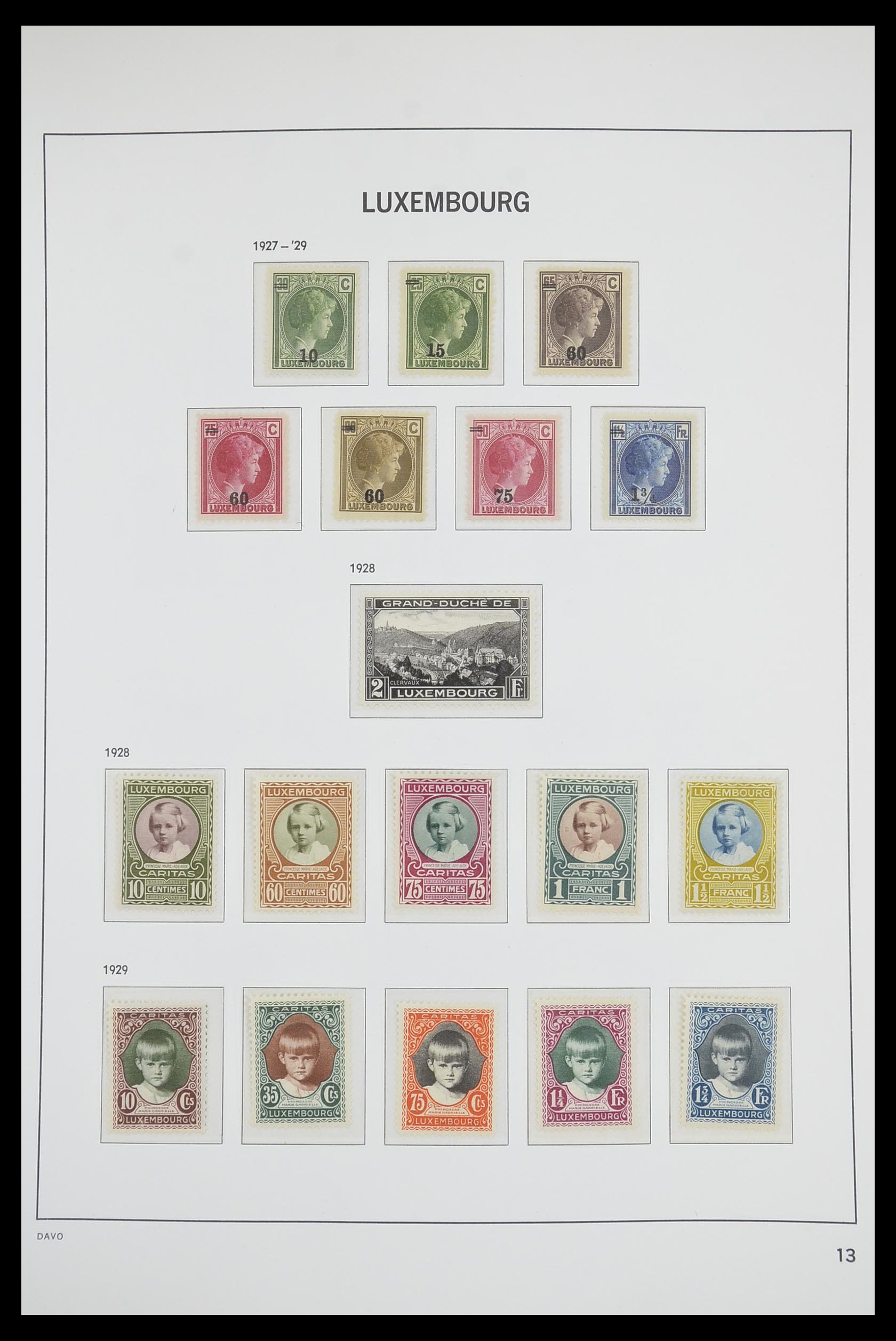 33703 013 - Postzegelverzameling 33703 Luxemburg 1852-1991.