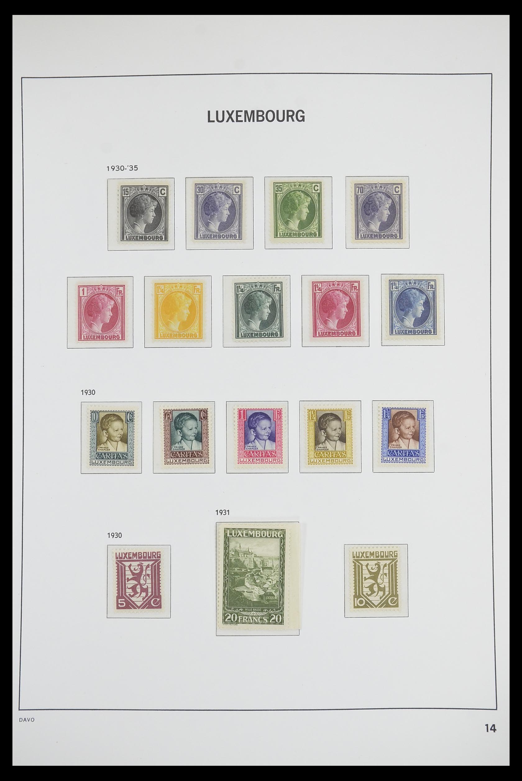33703 014 - Postzegelverzameling 33703 Luxemburg 1852-1991.