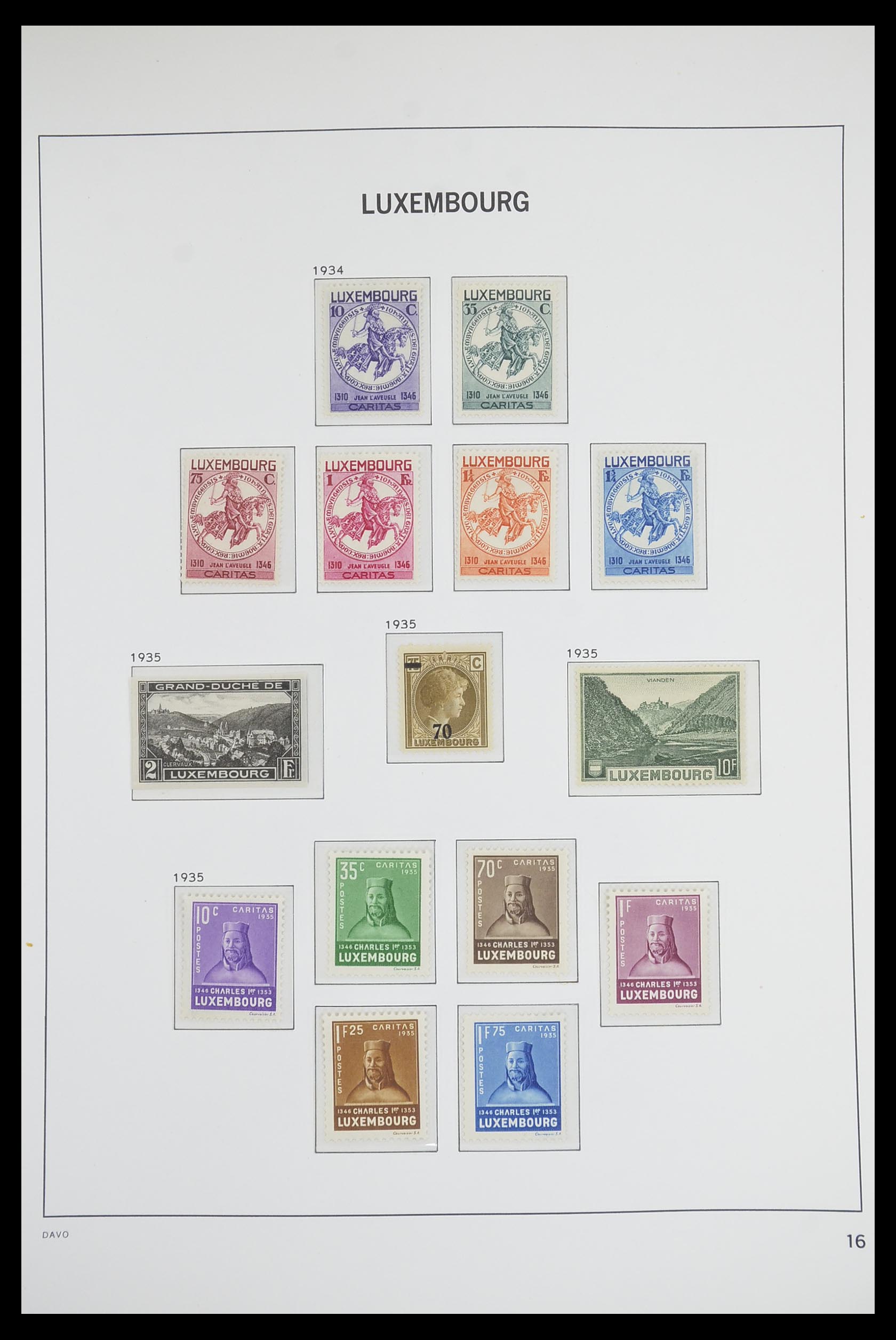 33703 016 - Postzegelverzameling 33703 Luxemburg 1852-1991.