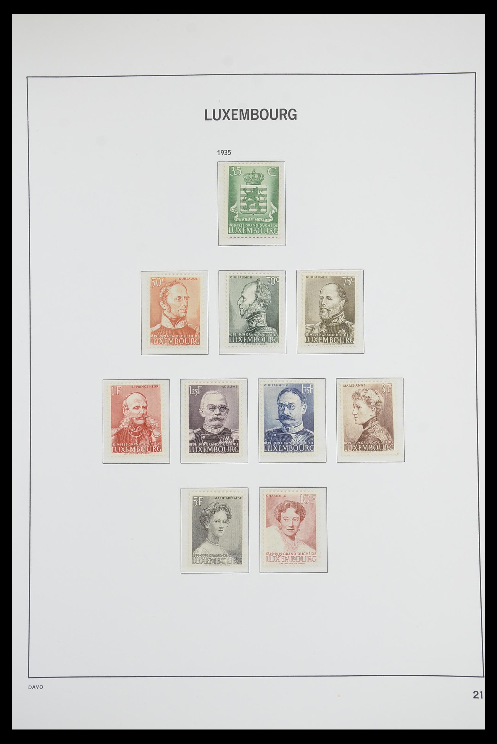 33703 020 - Postzegelverzameling 33703 Luxemburg 1852-1991.