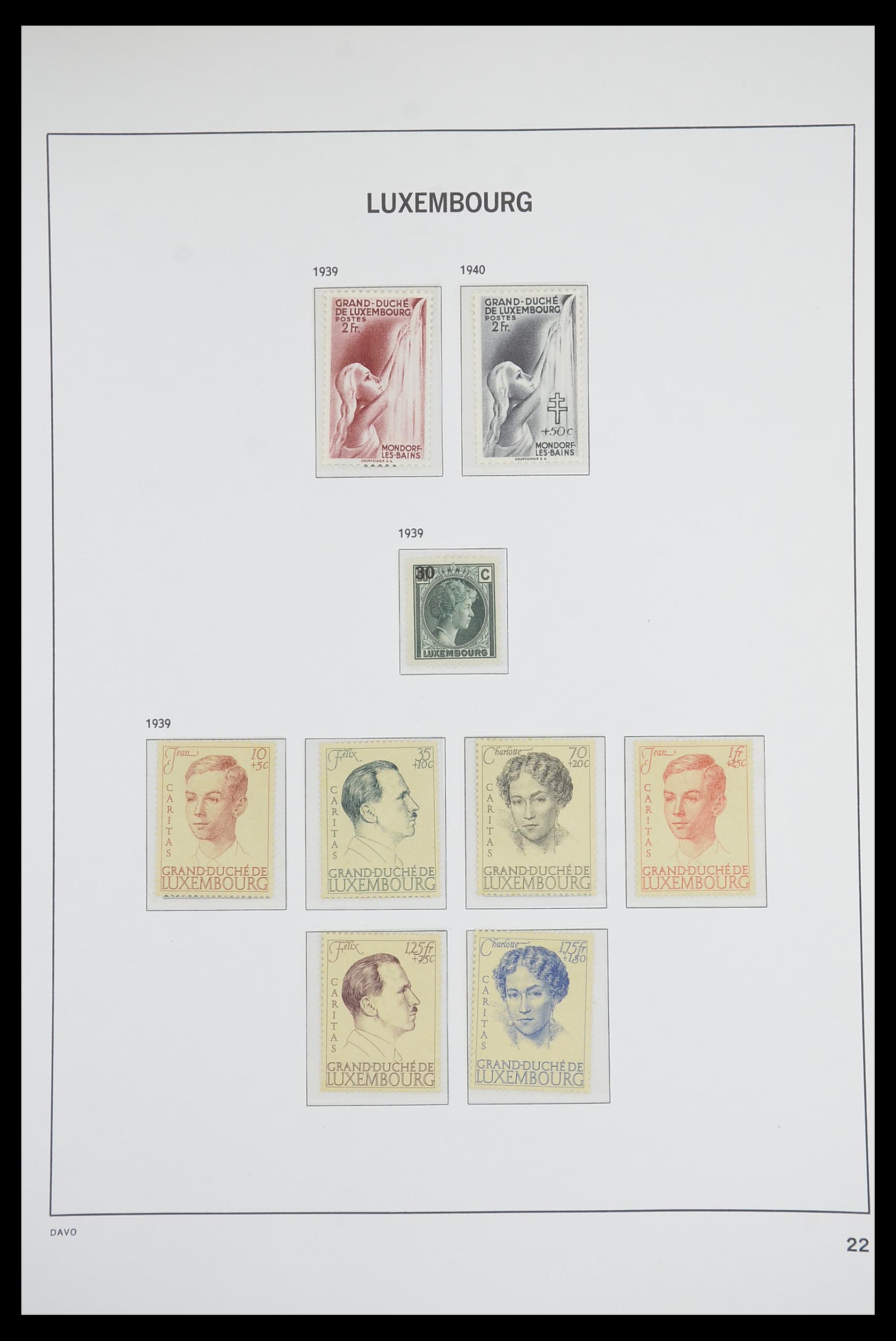 33703 021 - Postzegelverzameling 33703 Luxemburg 1852-1991.