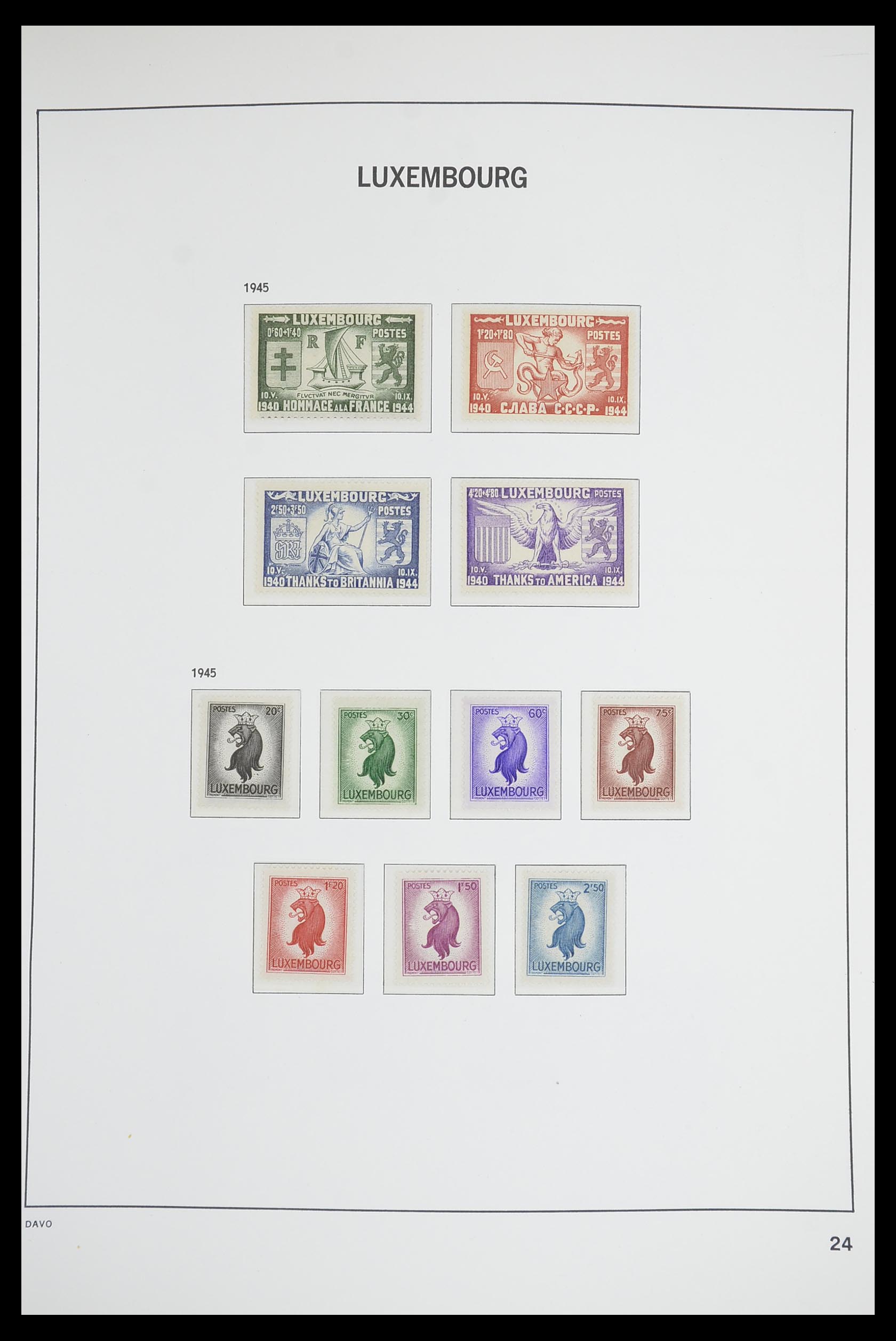 33703 023 - Postzegelverzameling 33703 Luxemburg 1852-1991.