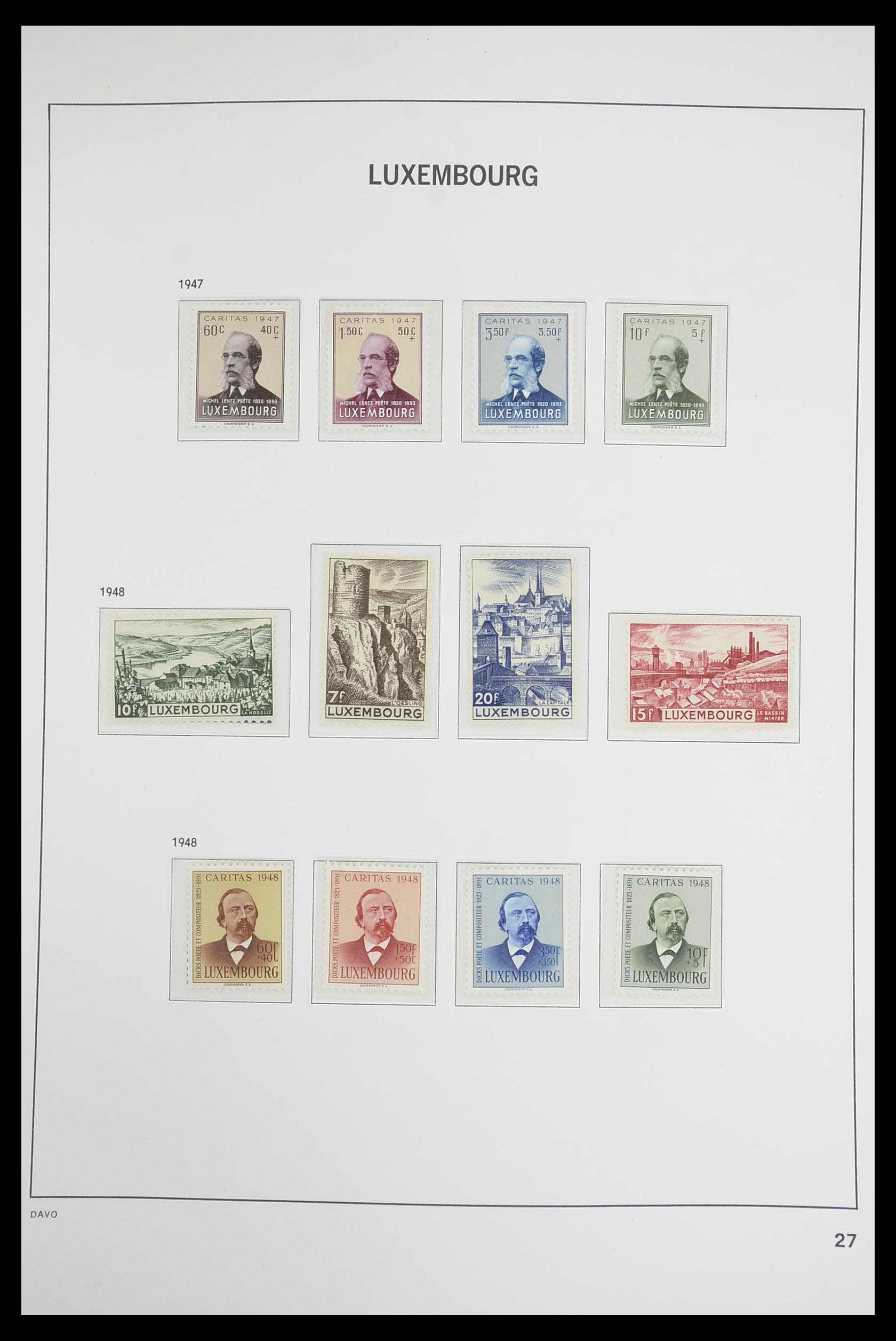 33703 026 - Postzegelverzameling 33703 Luxemburg 1852-1991.