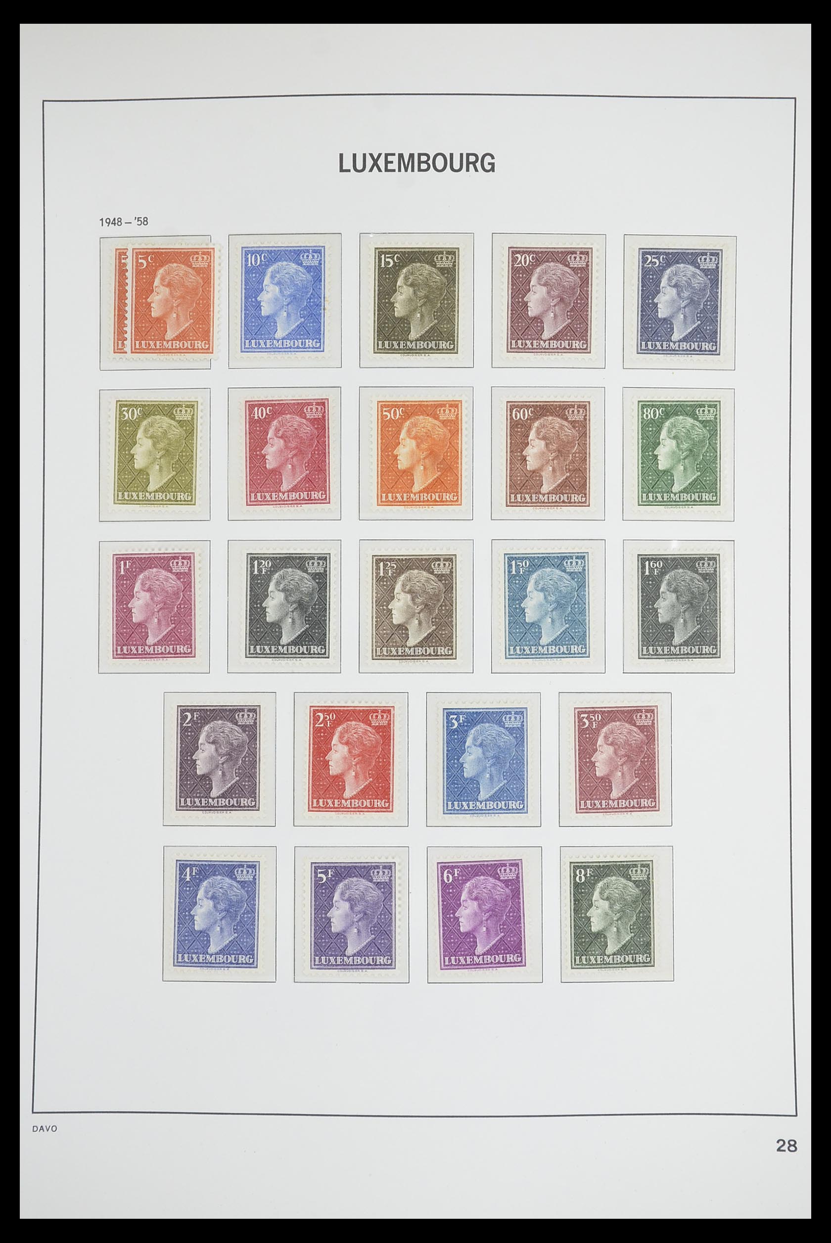 33703 027 - Stamp collection 33703 Luxembourg 1852-1991.