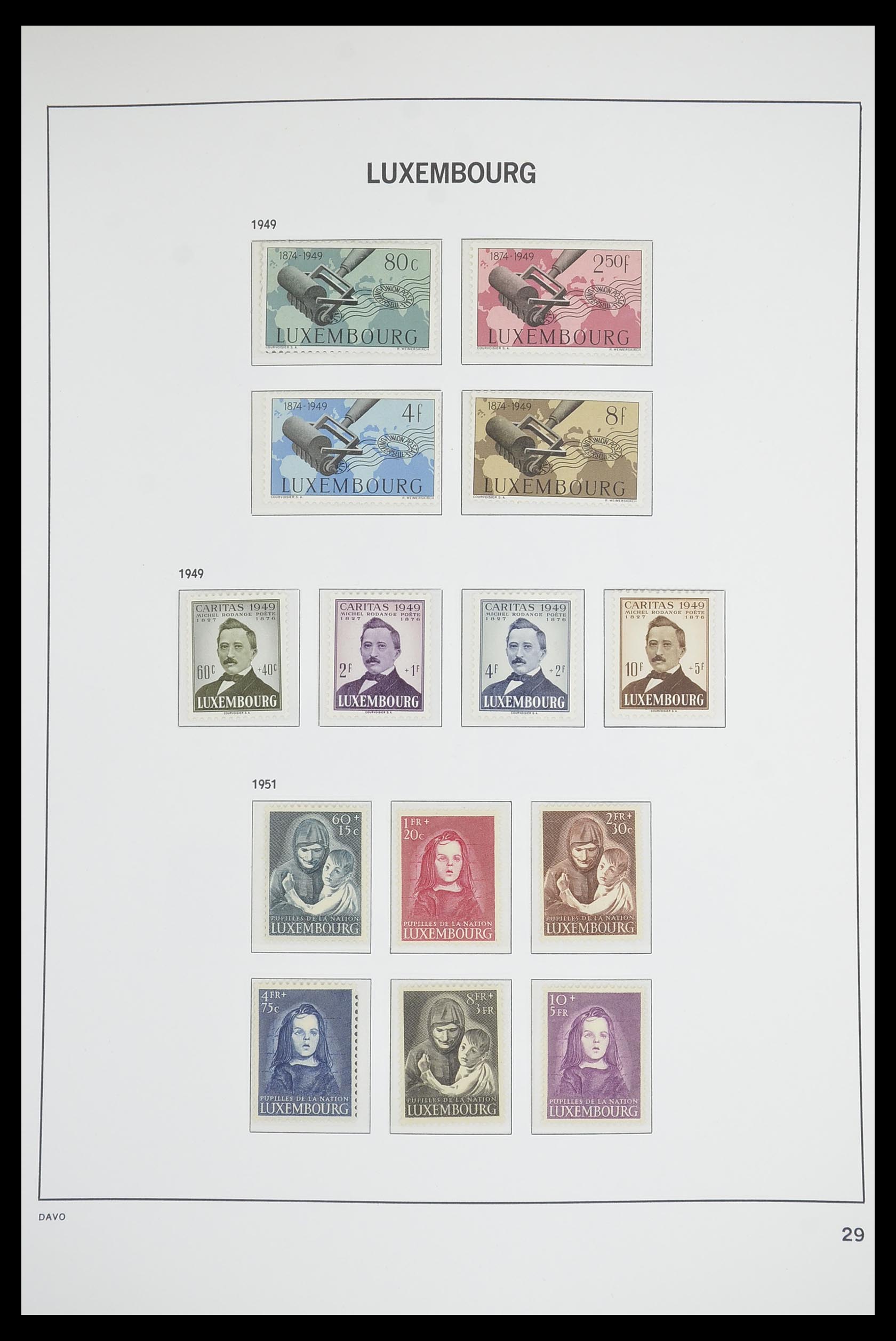 33703 028 - Postzegelverzameling 33703 Luxemburg 1852-1991.