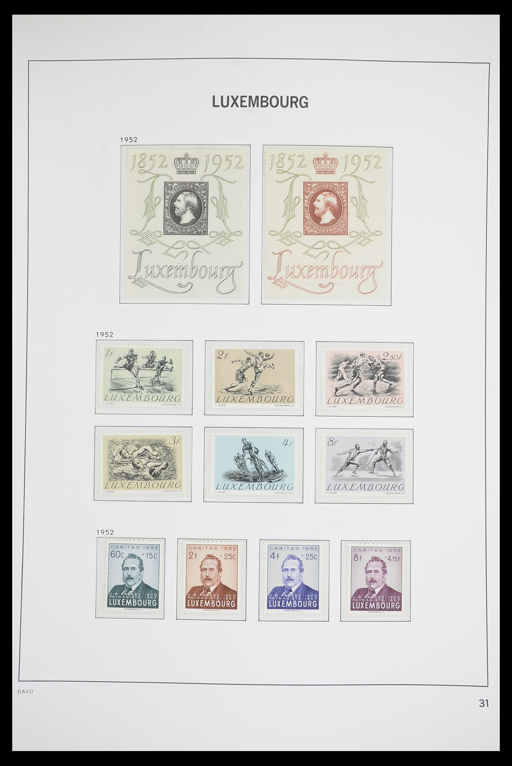 33703 030 - Stamp collection 33703 Luxembourg 1852-1991.