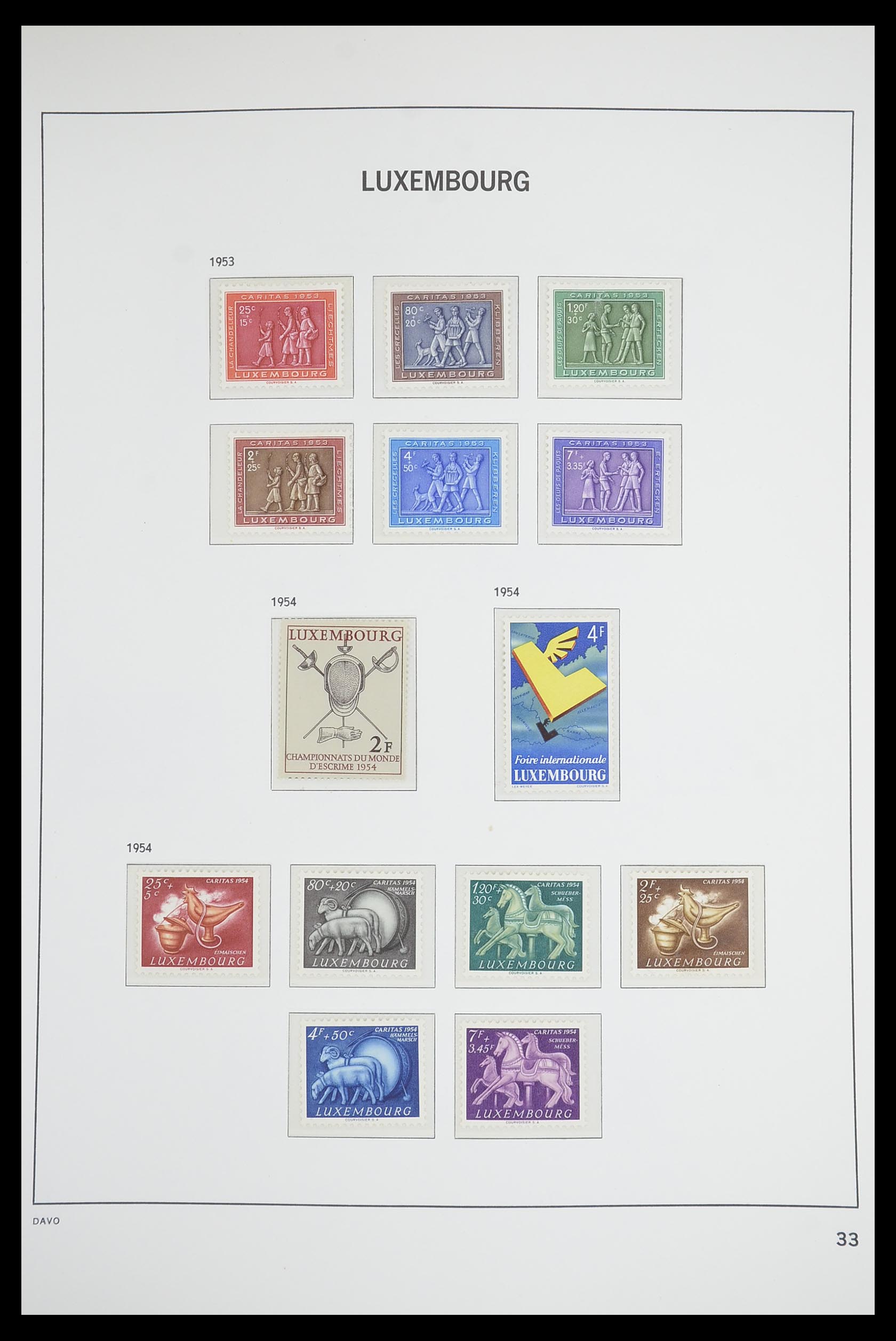 33703 032 - Postzegelverzameling 33703 Luxemburg 1852-1991.