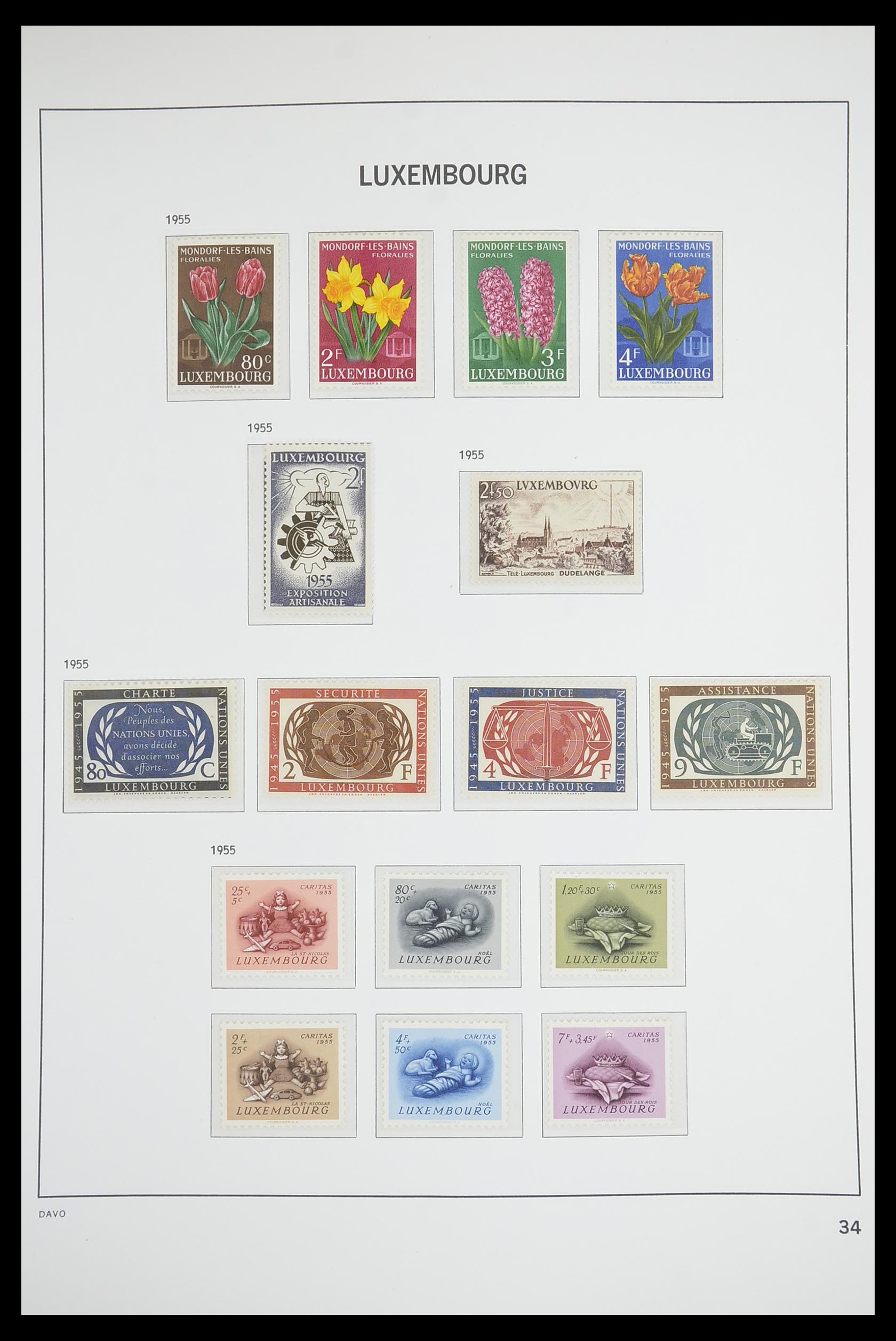 33703 033 - Postzegelverzameling 33703 Luxemburg 1852-1991.