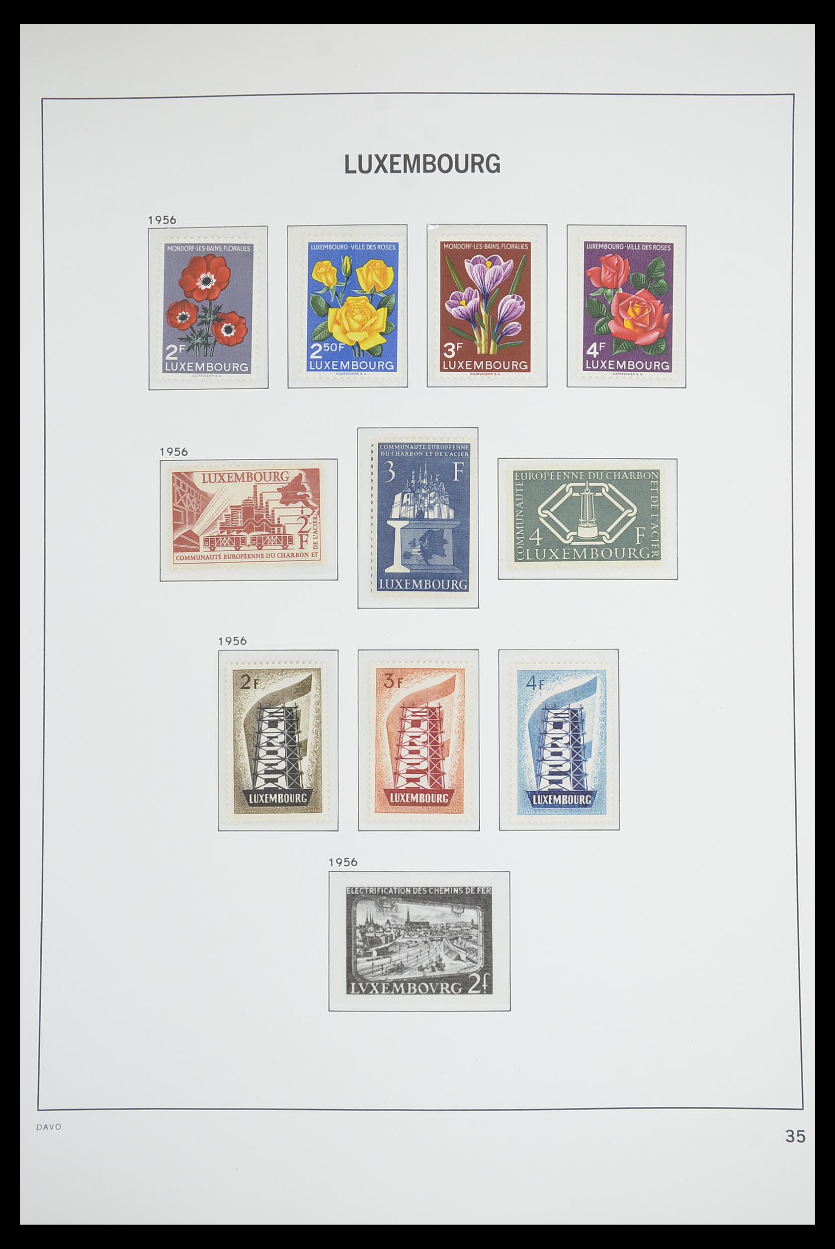 33703 034 - Postzegelverzameling 33703 Luxemburg 1852-1991.