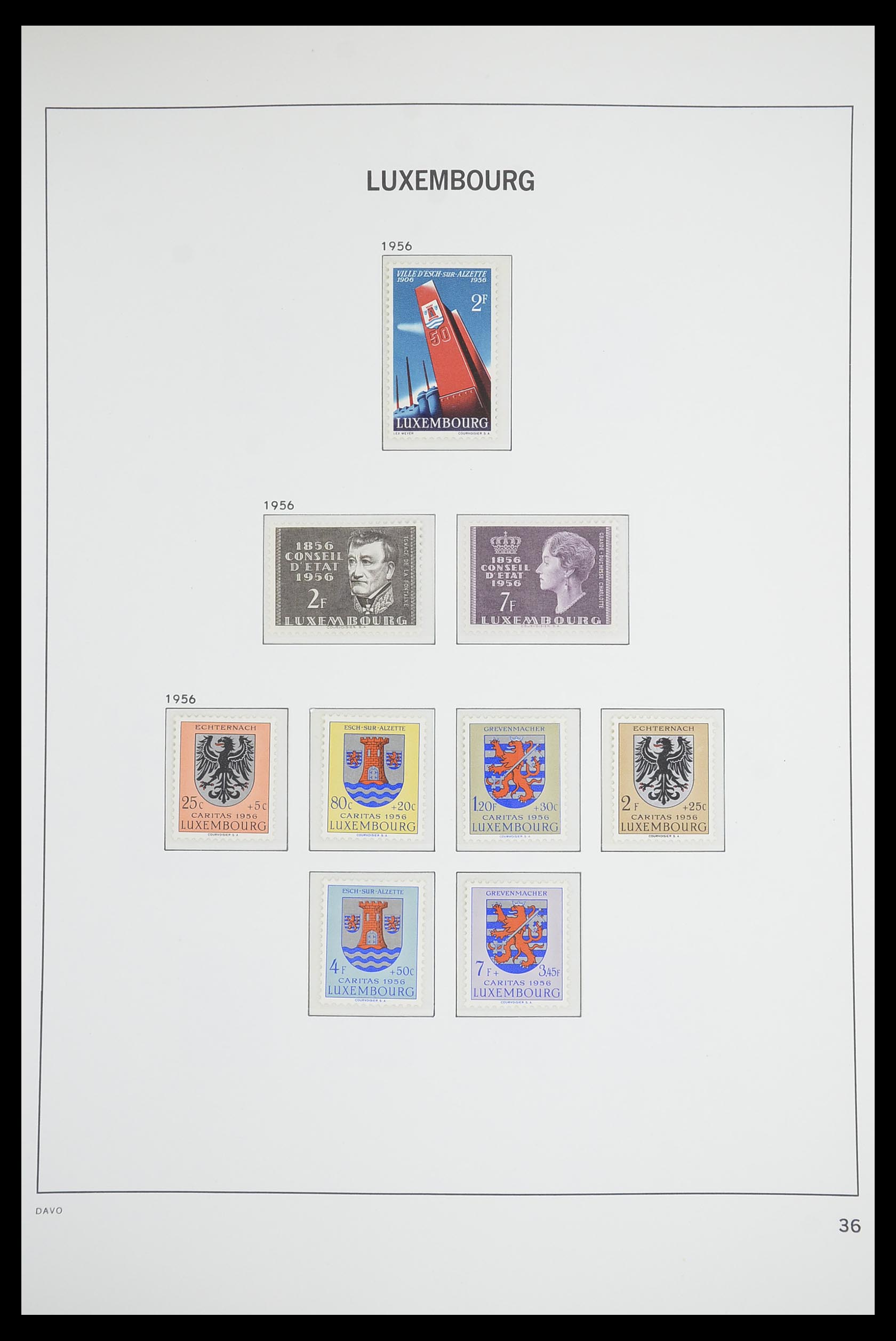 33703 035 - Postzegelverzameling 33703 Luxemburg 1852-1991.