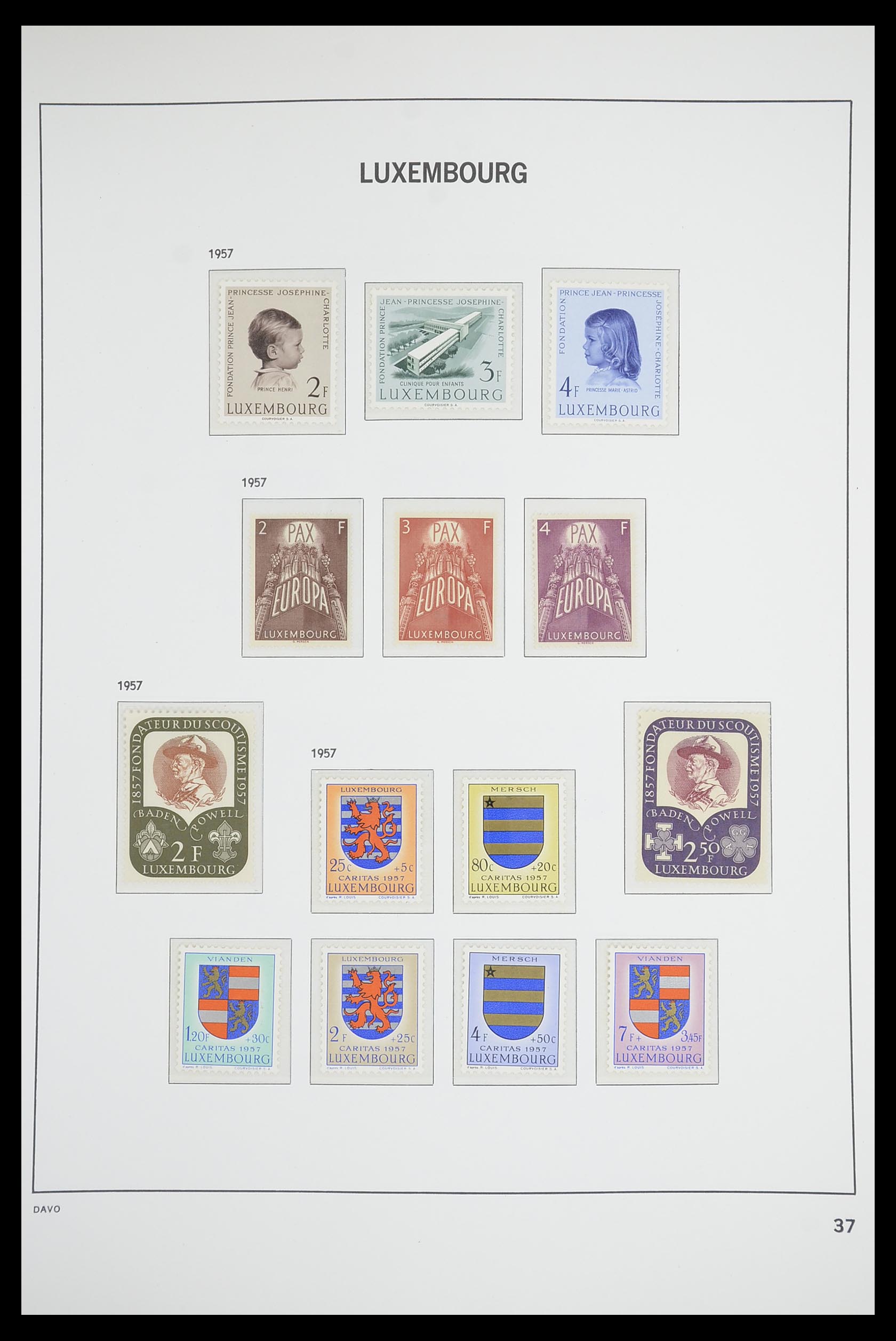 33703 036 - Postzegelverzameling 33703 Luxemburg 1852-1991.