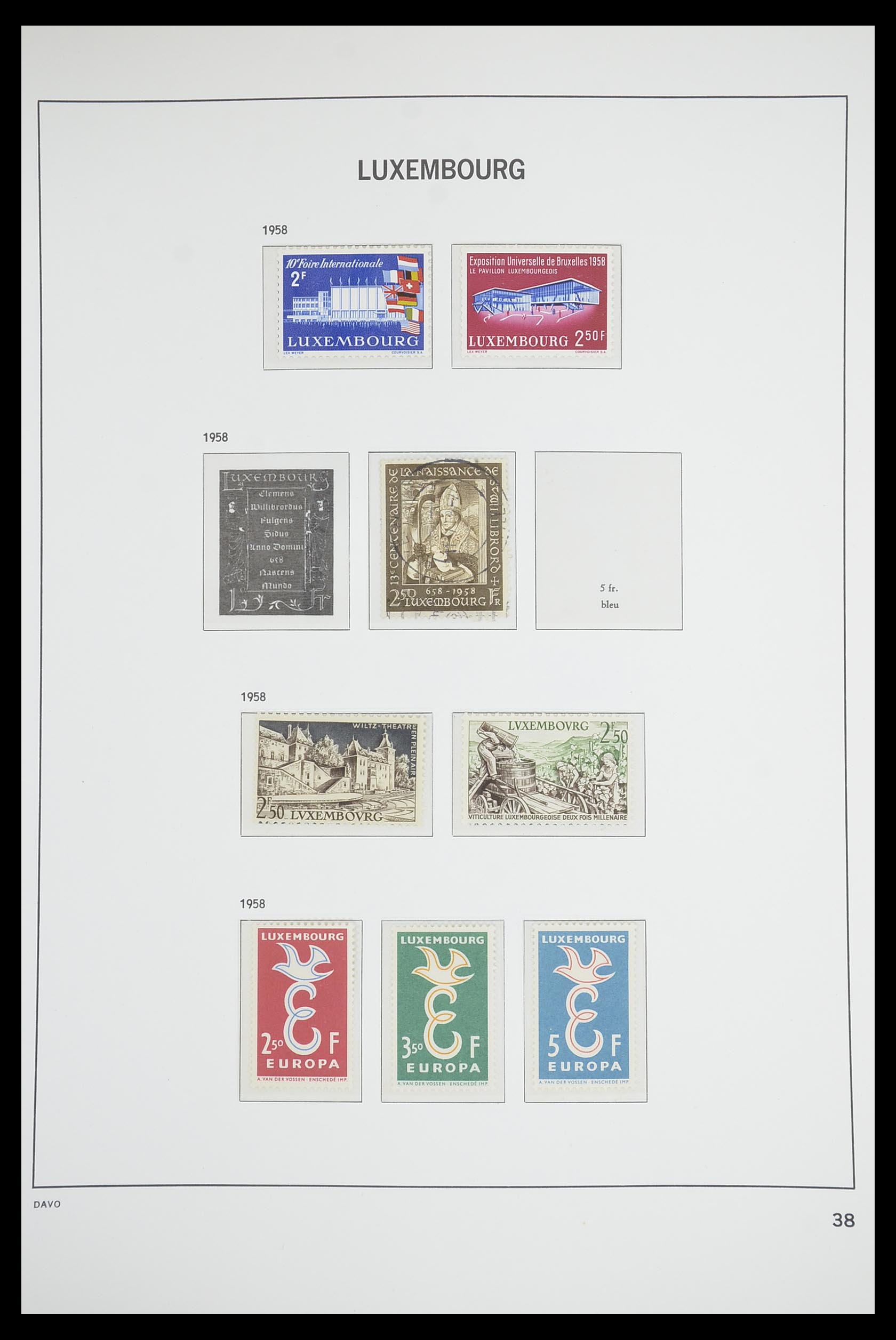 33703 037 - Postzegelverzameling 33703 Luxemburg 1852-1991.